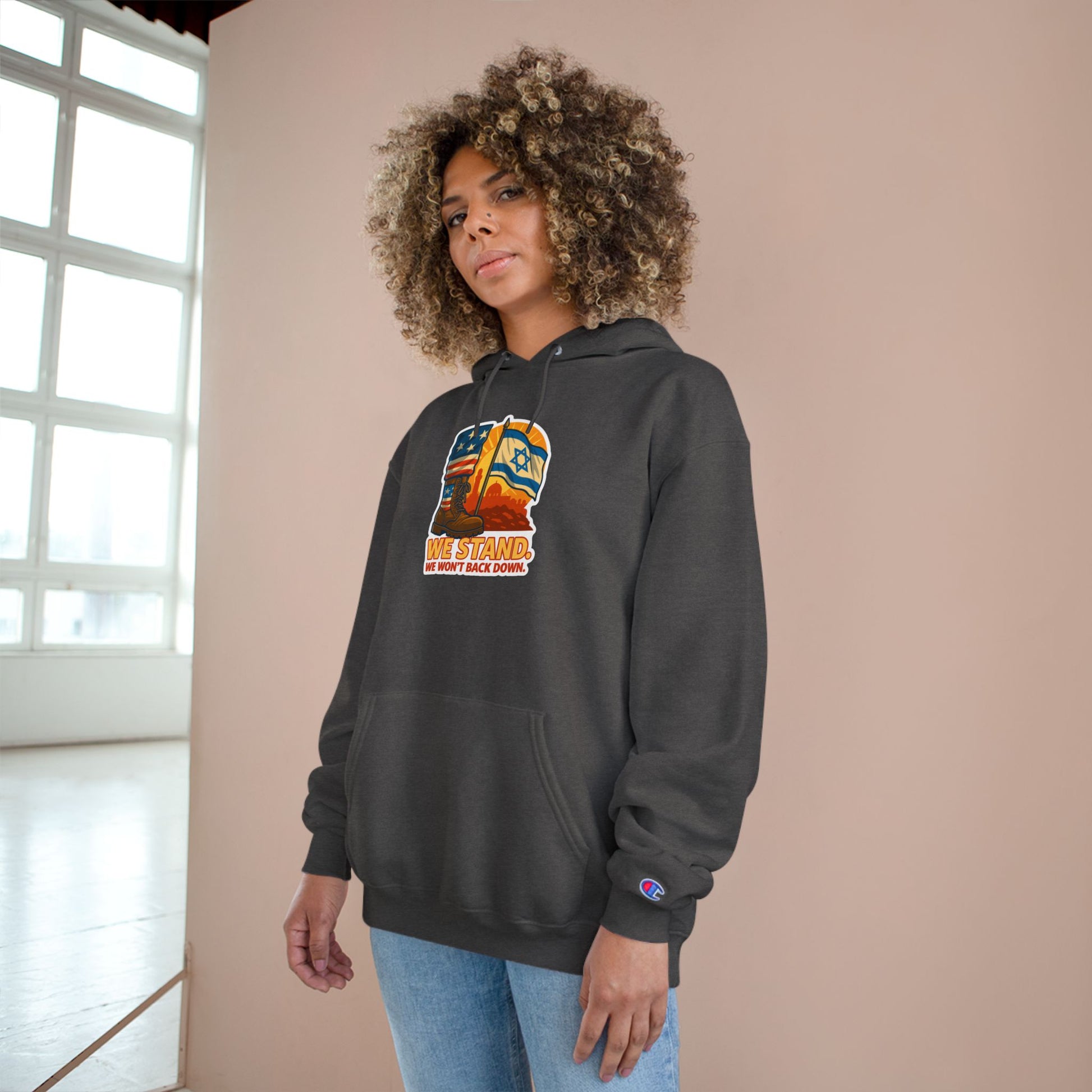 We Stand Champion Hoodie - American Zionist