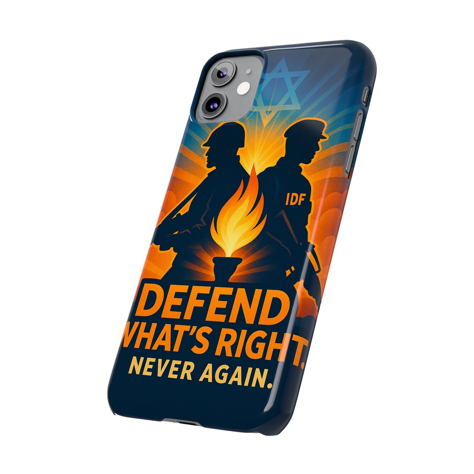 Defend What's Right Slim Phone Cases - American Zionist