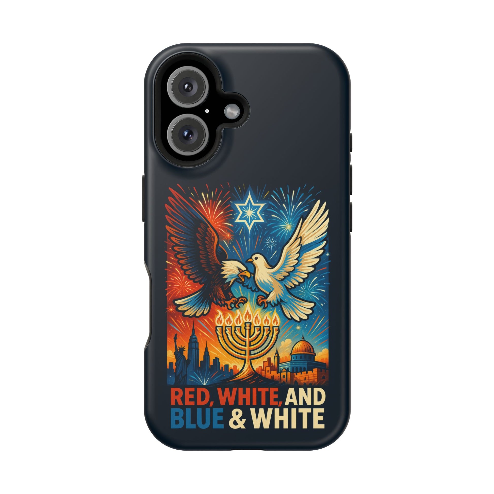 Red White And Blue Magnetic Tough Cases - American Zionist