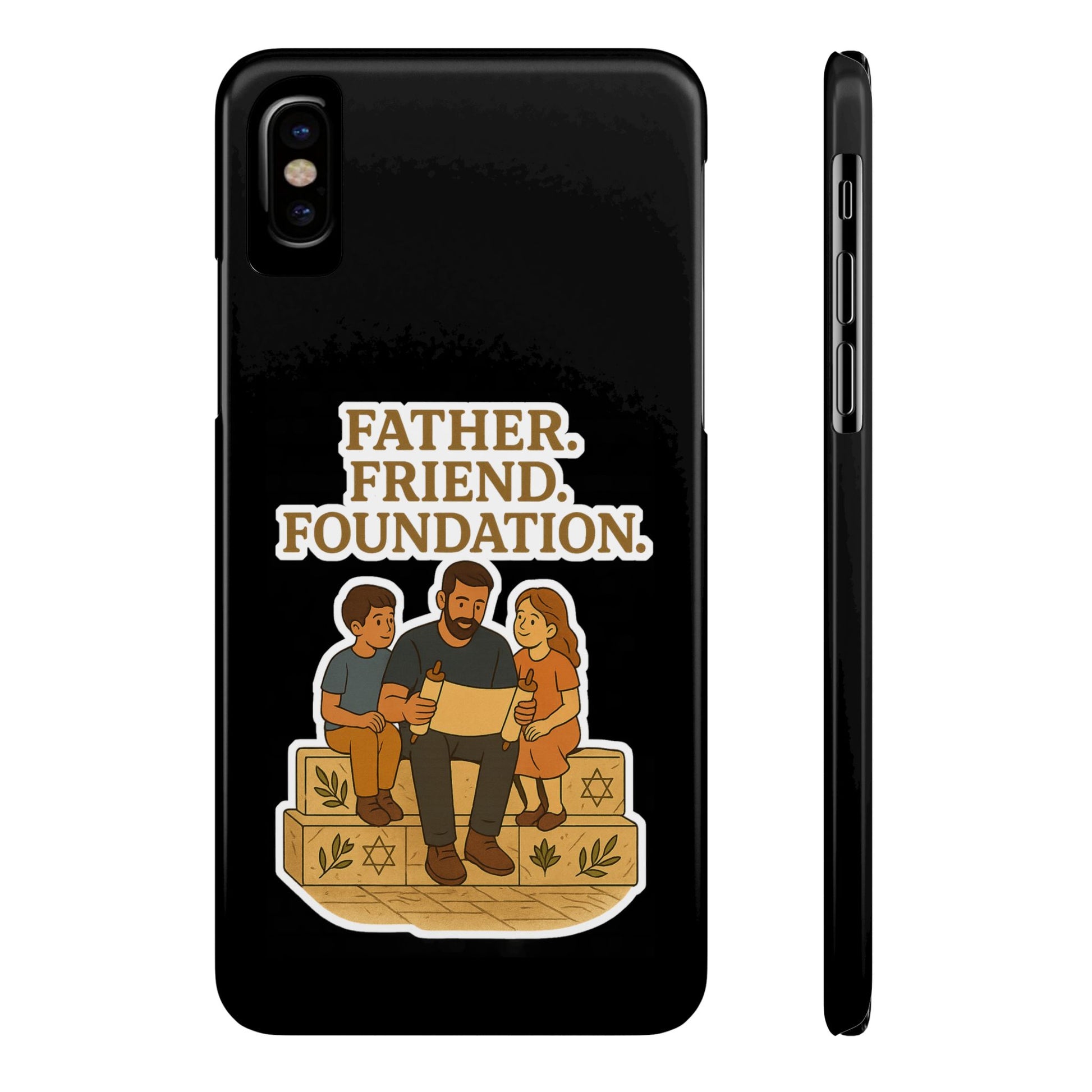 Father Friend Foundation Slim Phone Cases - American Zionist