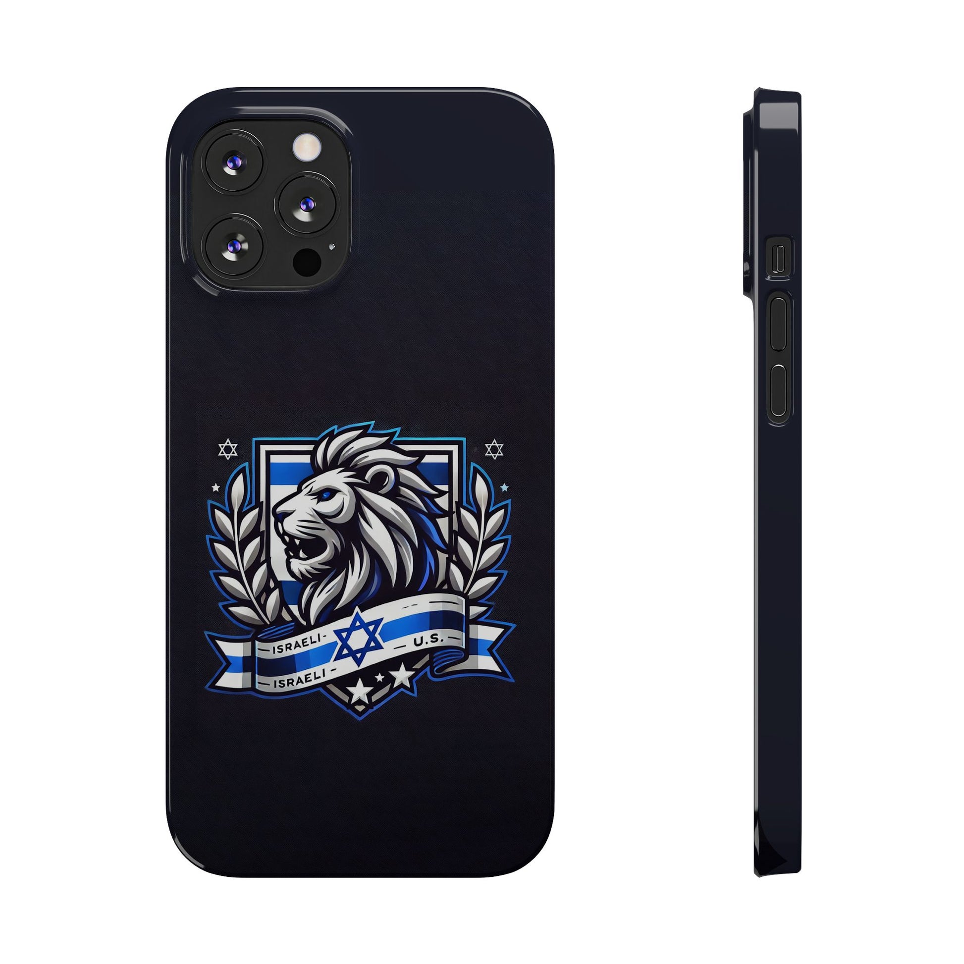 Lion of Judah Crest Slim Phone Cases - American Zionist