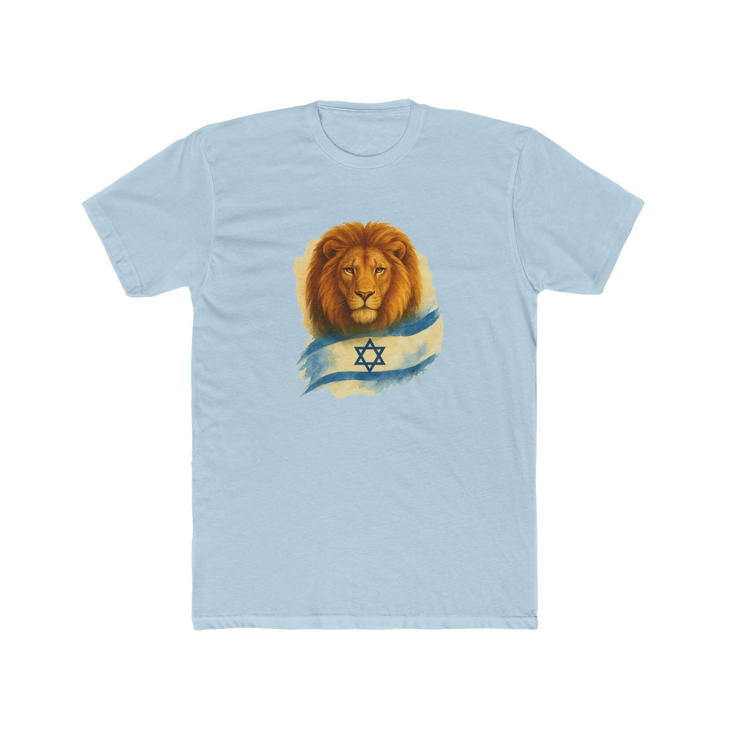 Lion Of Israel Unisex Cotton Crew Tee - American Zionist