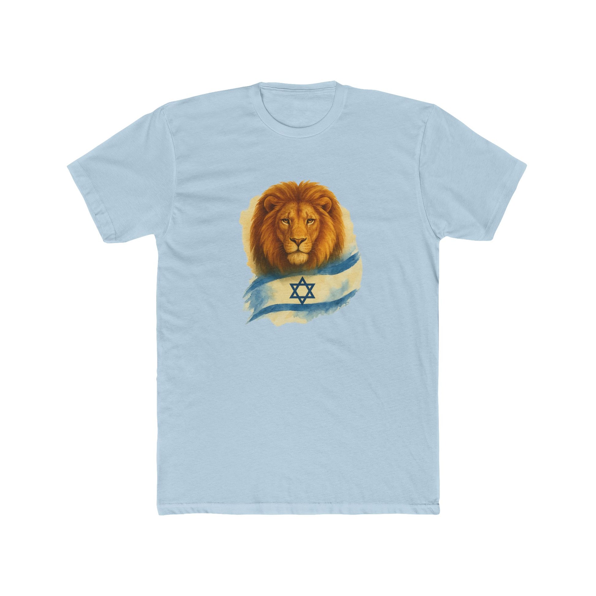 Lion Of Israel Unisex Cotton Crew Tee - American Zionist