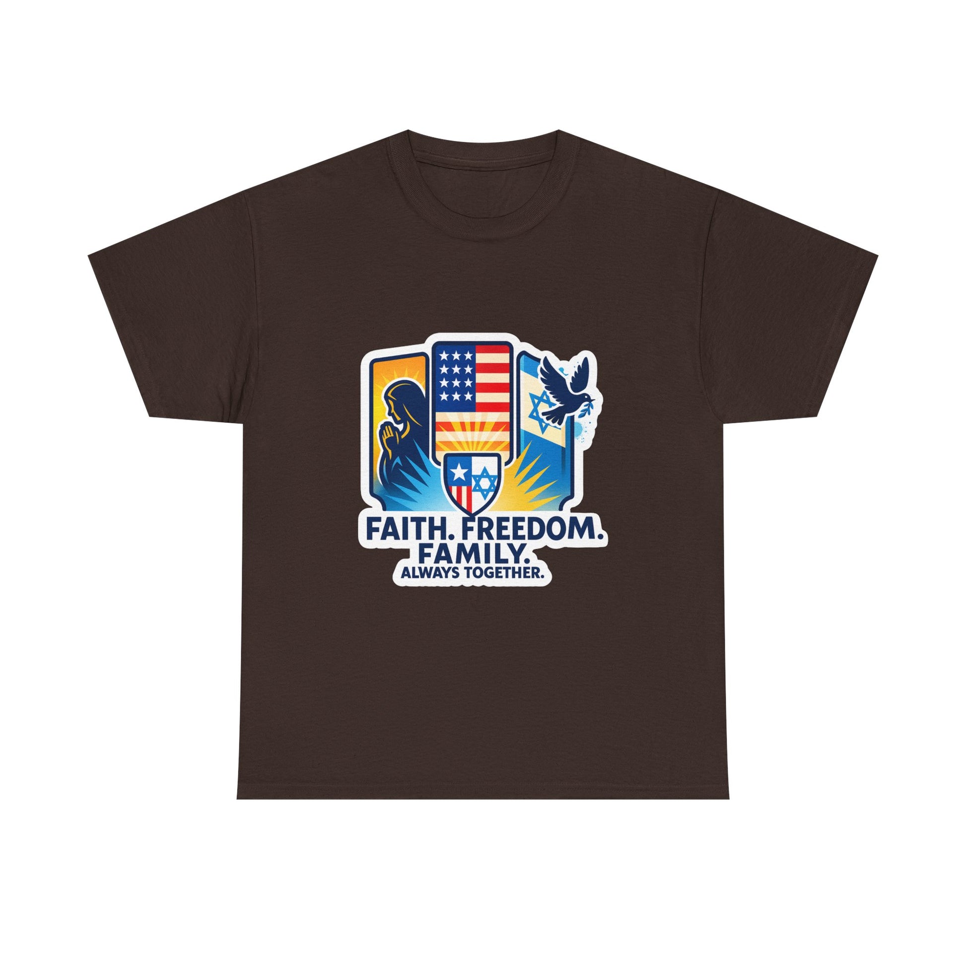 Shield Of Togetherness Unisex Heavy Cotton Tee - American Zionist