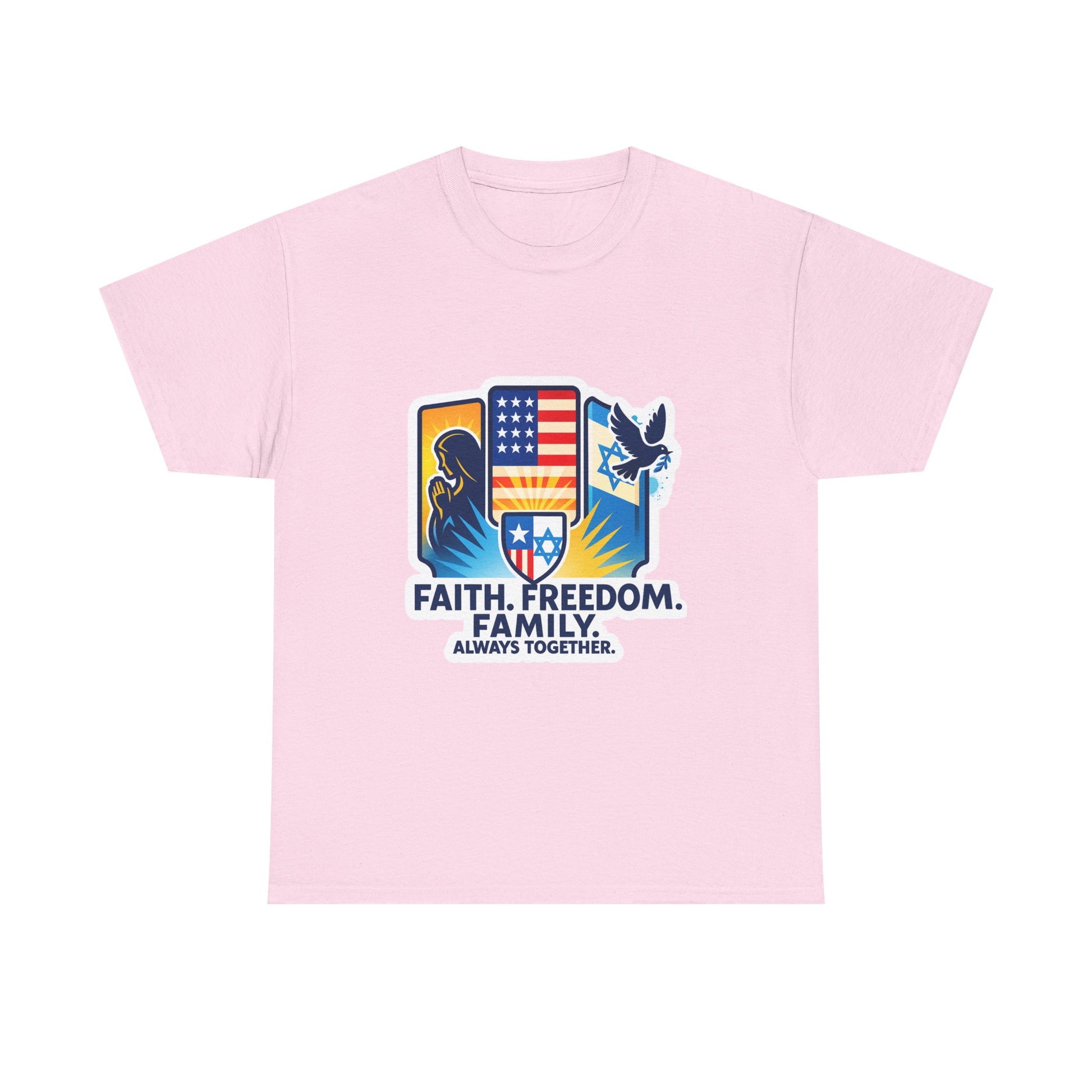Shield Of Togetherness Unisex Heavy Cotton Tee - American Zionist