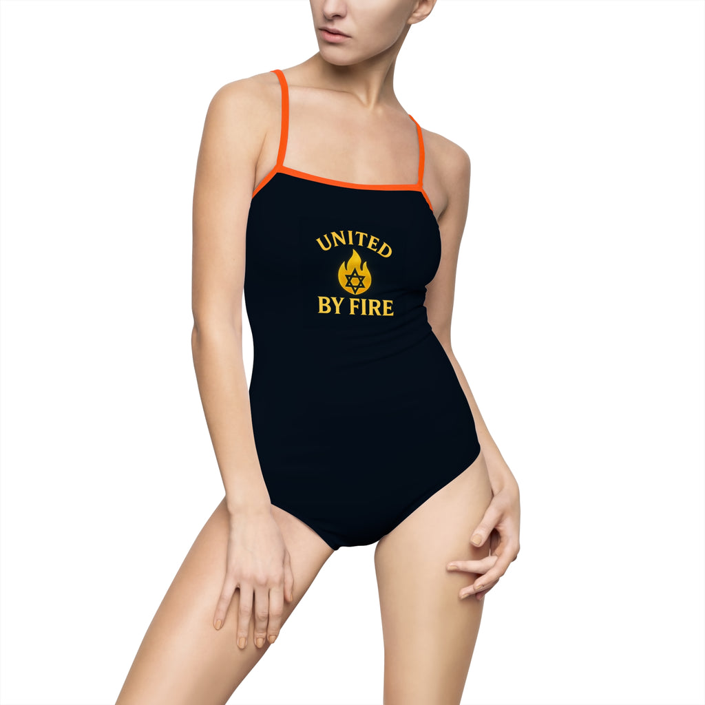 United by Fire Women's One-piece Swimsuit (AOP)