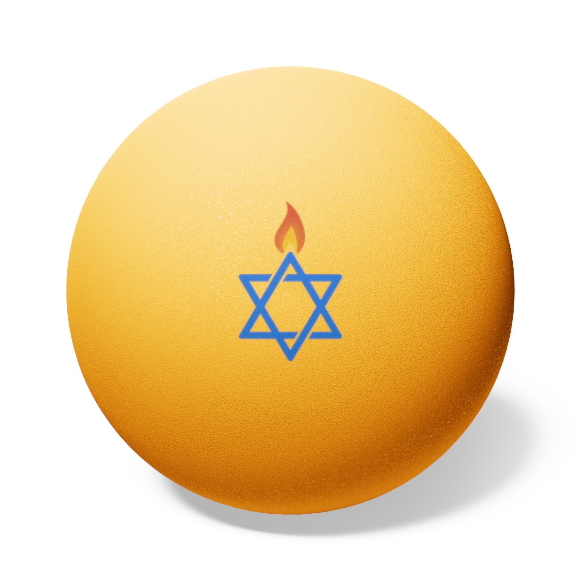 Fire Stars Of David Table Tennis Balls, 6pcs - American Zionist