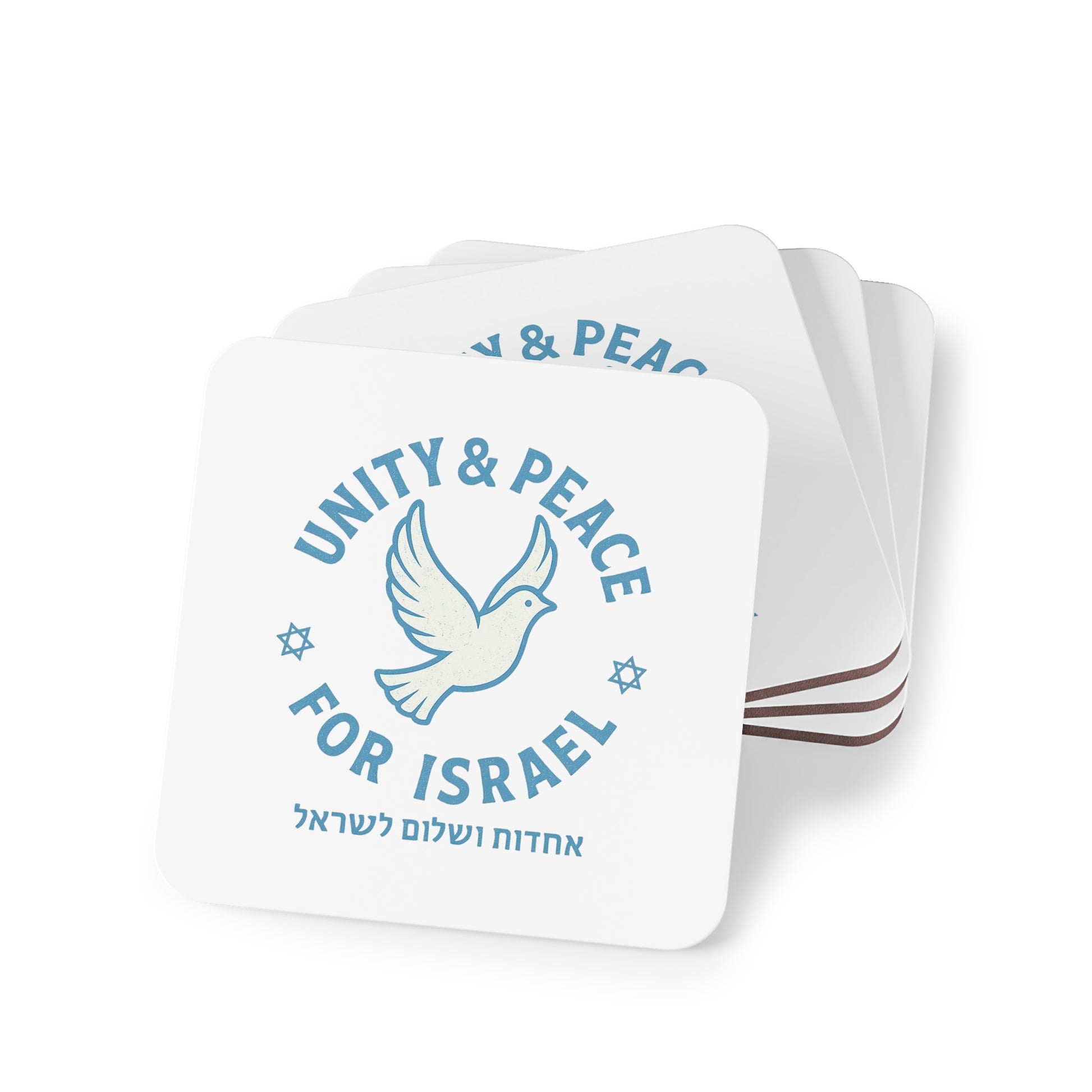 Unity Peace For Israel Coasters - American Zionist