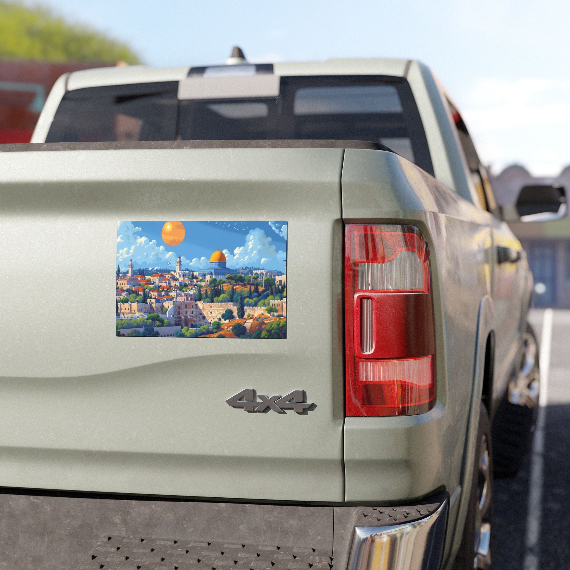 Jerusalem City Skyline Car Magnets - American Zionist
