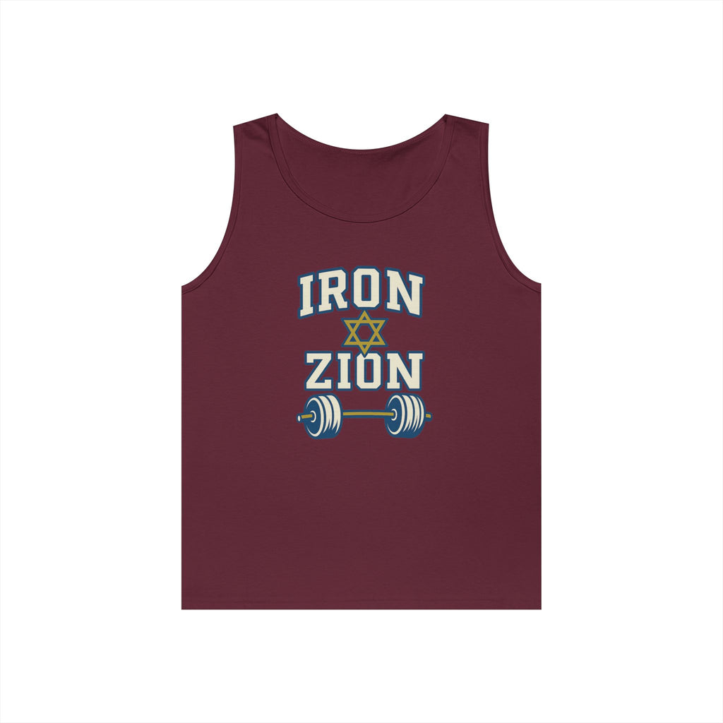 Iron Zion Unisex Heavy Cotton Tank Top - American Zionist