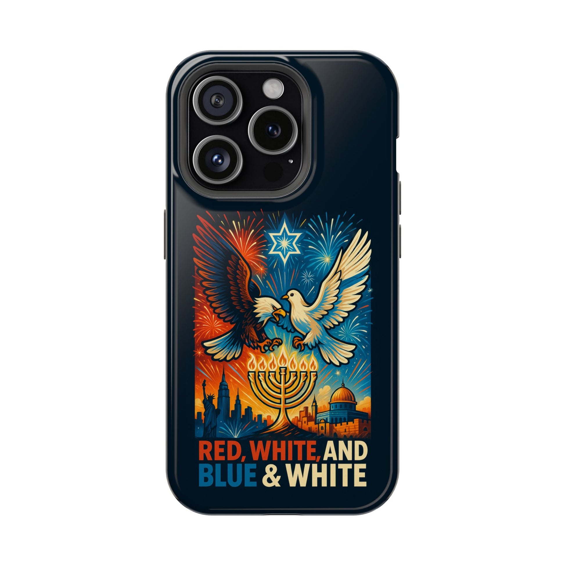 Red White And Blue Magnetic Tough Cases - American Zionist