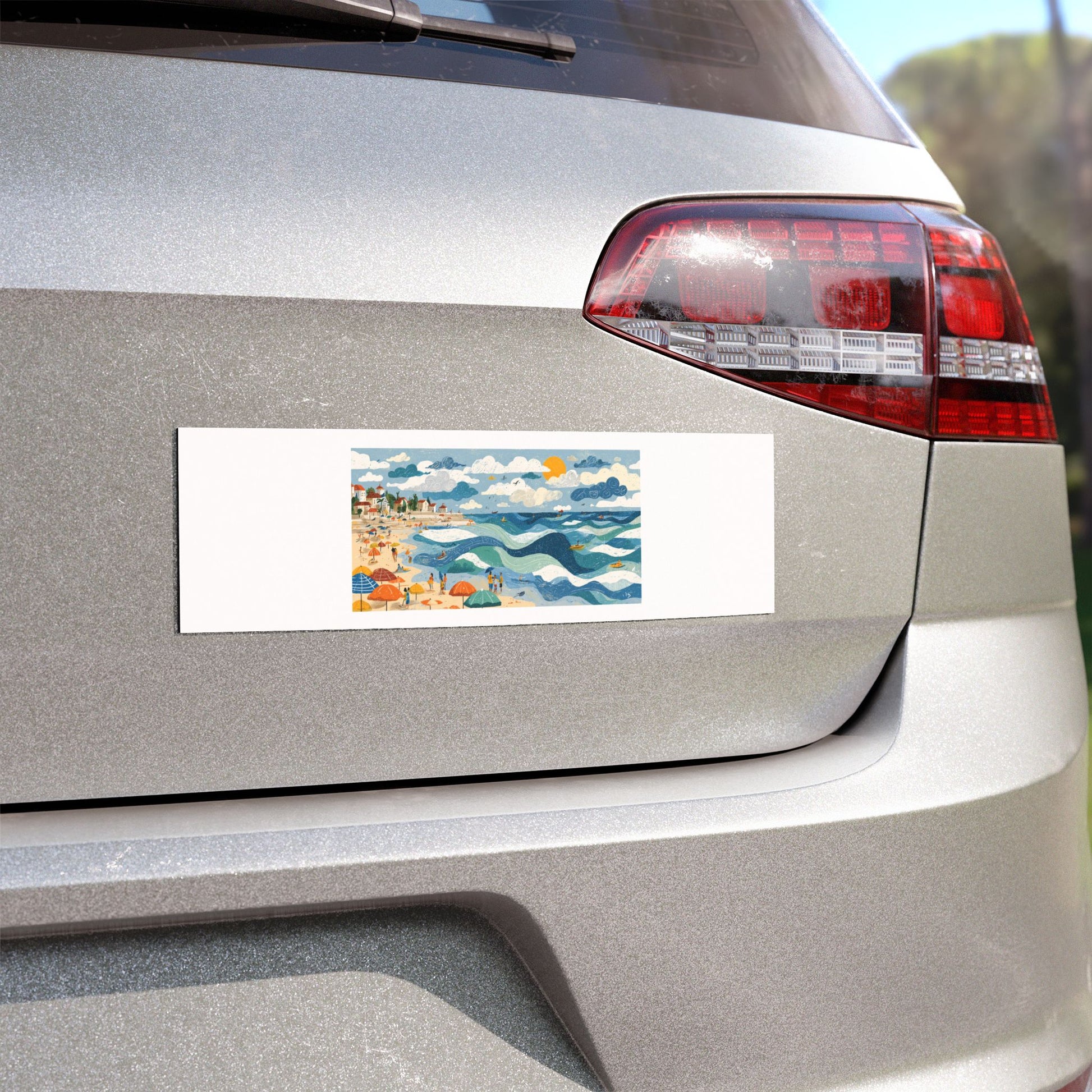 Tel Aviv Beach Car Magnets - American Zionist