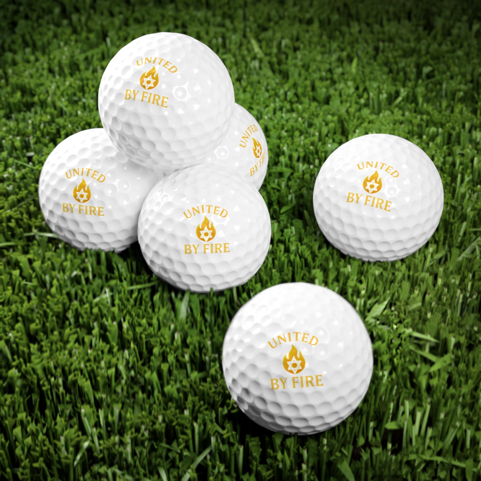 United By Fire Golf Balls, 6pcs - American Zionist