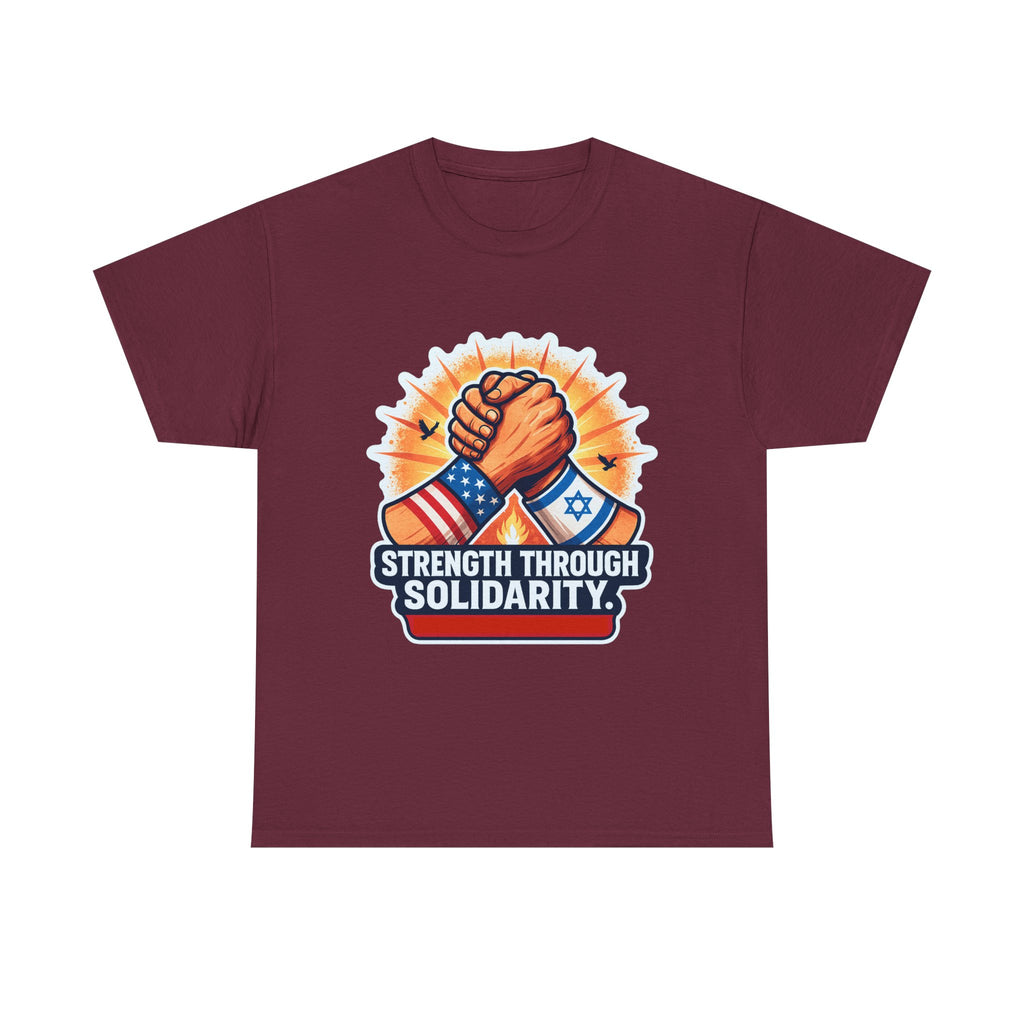 Strength Through Solidarity Unisex Heavy Cotton Tee - American Zionist