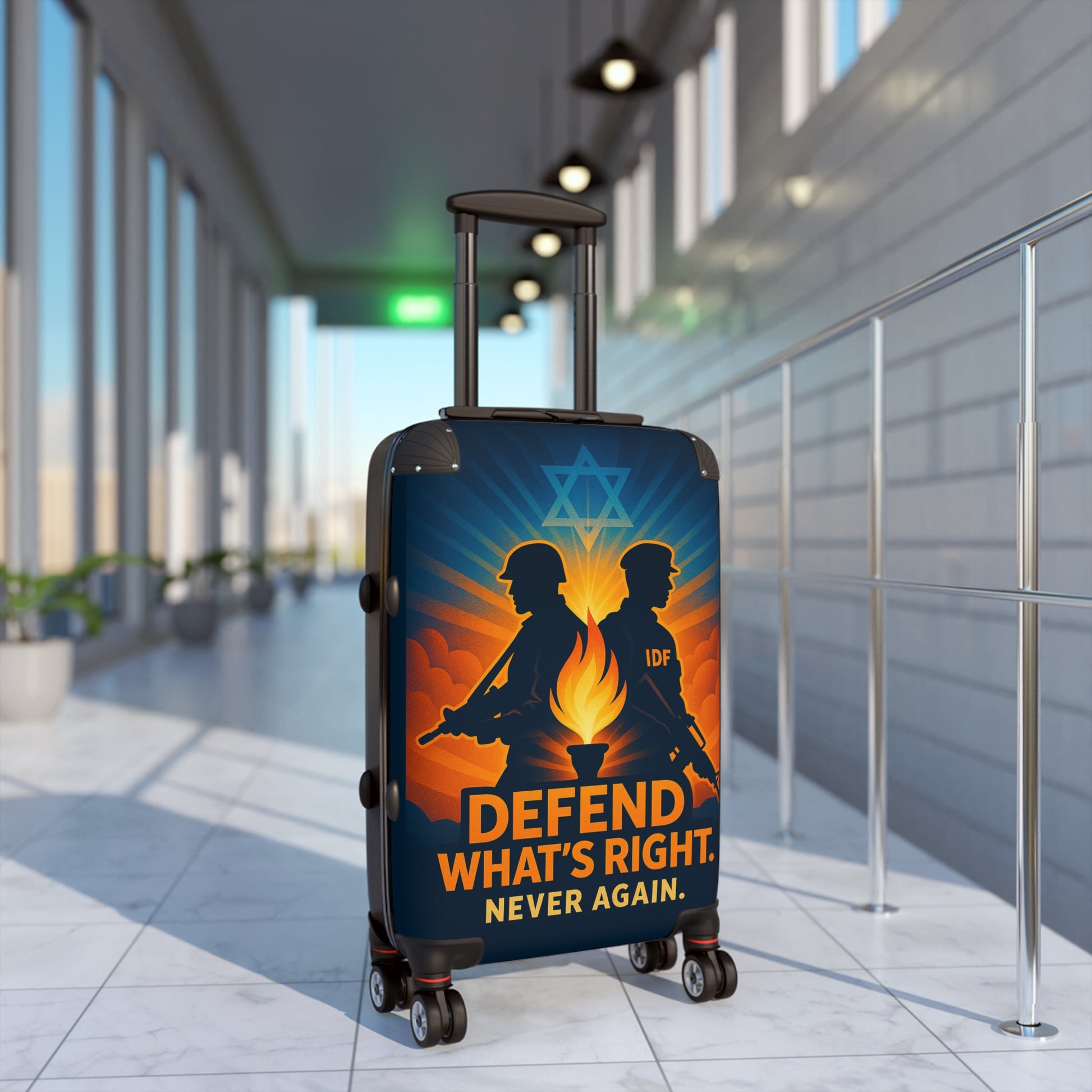 Defend What's Right Suitcase - American Zionist