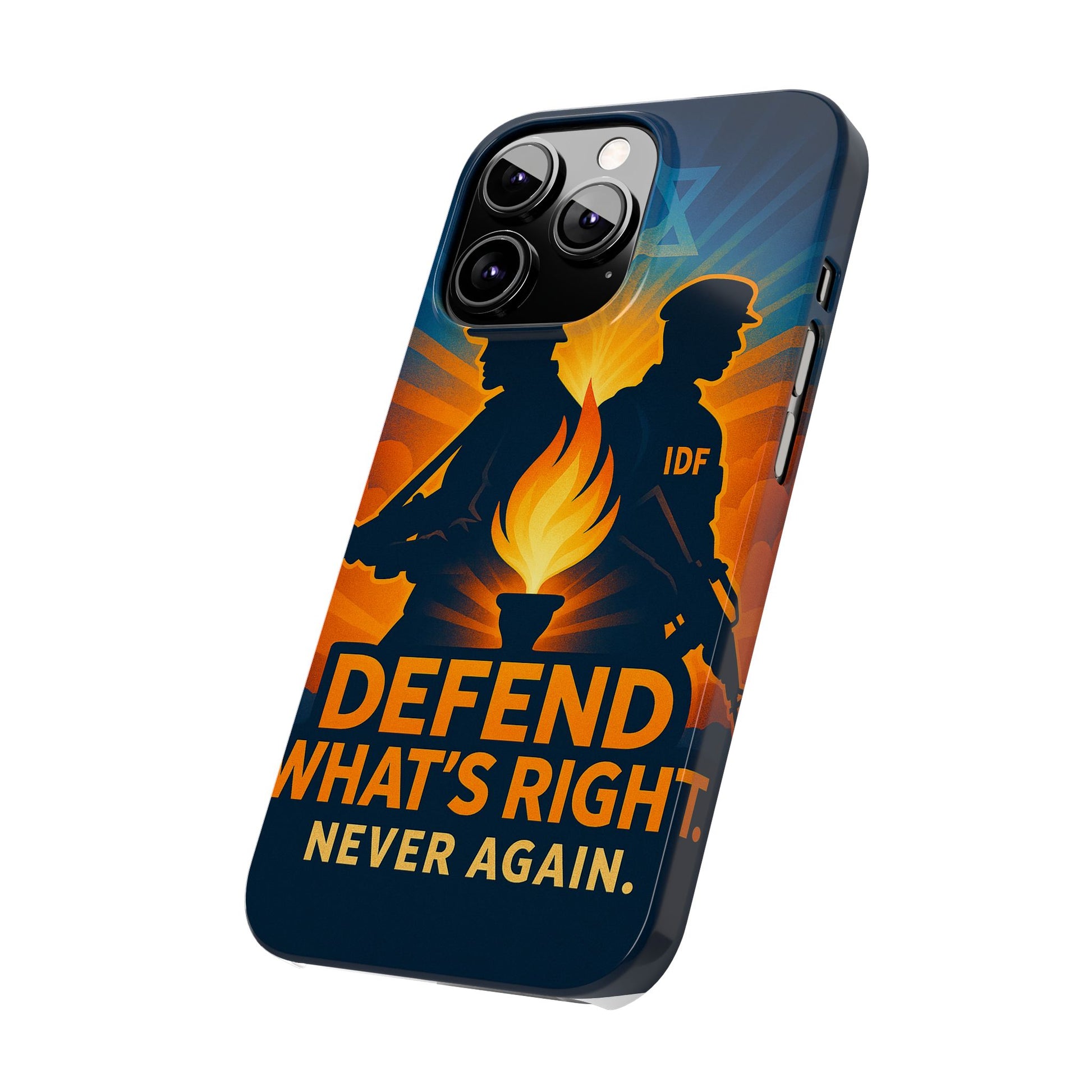 Defend What's Right Slim Phone Cases - American Zionist