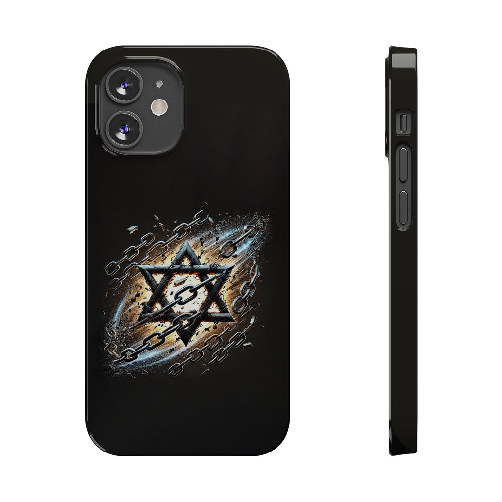 Galaxy Star of David Slim Phone Cases - American Zionist