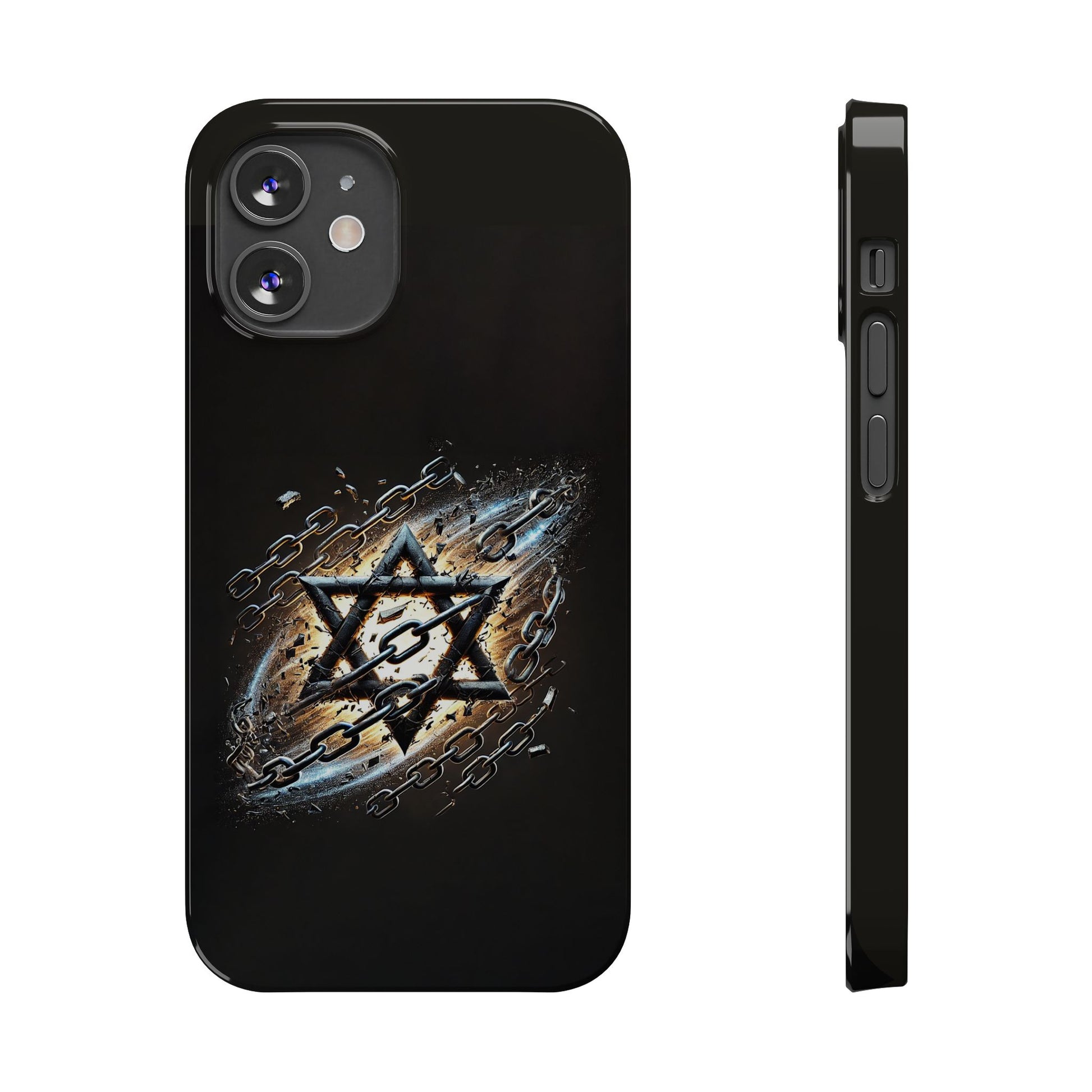 Galaxy Star of David Slim Phone Cases - American Zionist