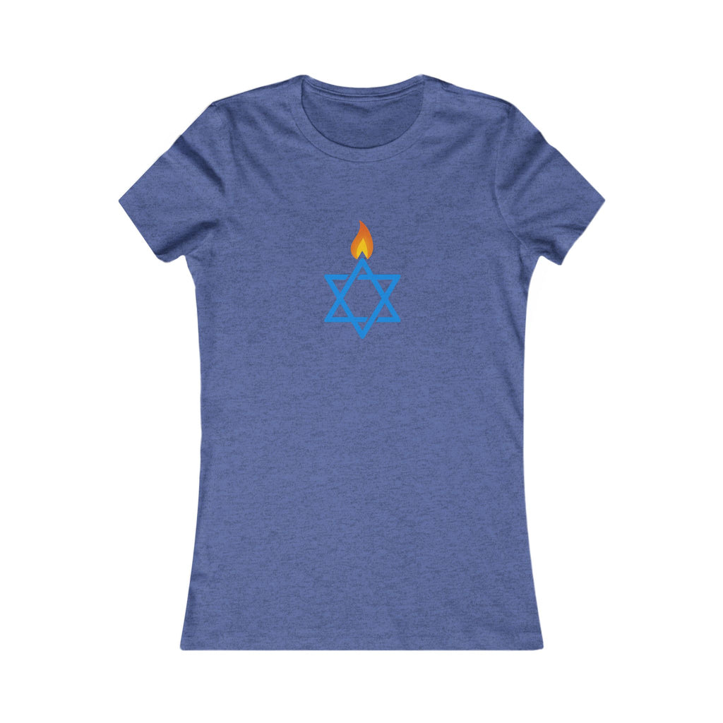 Fire Stars Of David Women's Favorite Tee - American Zionist
