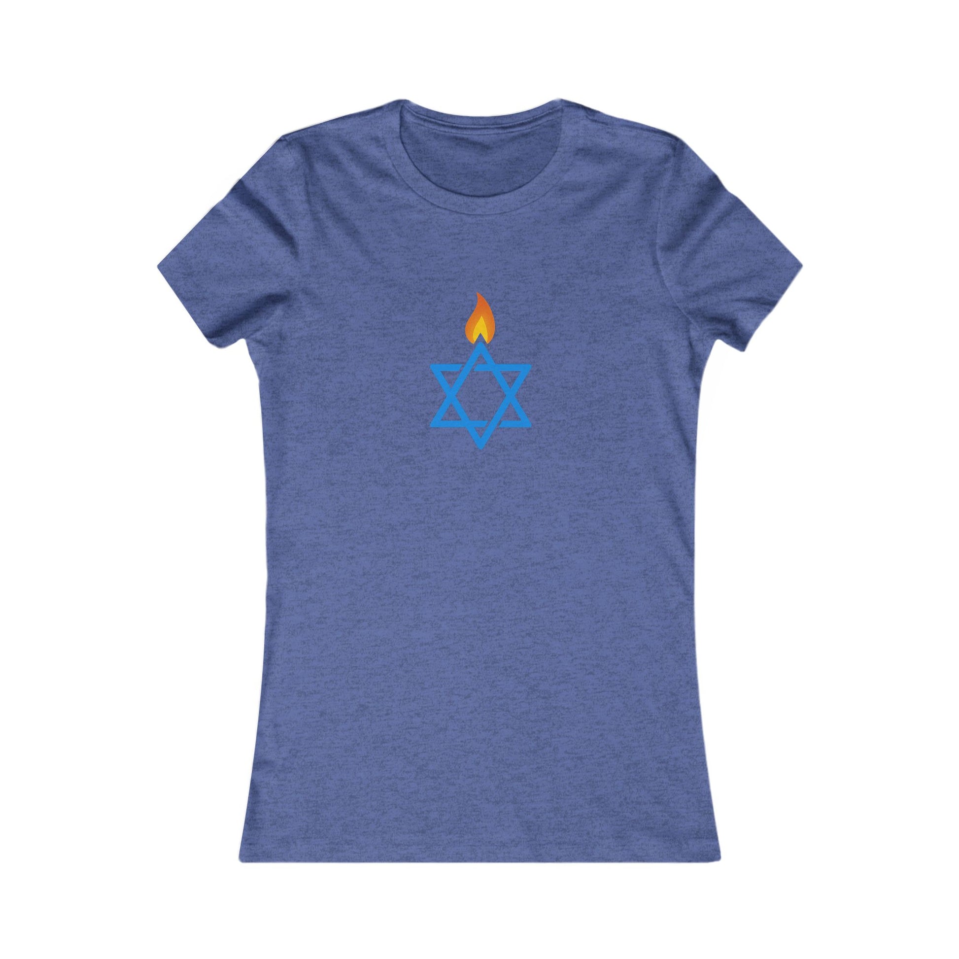 Fire Stars Of David Women's Favorite Tee - American Zionist