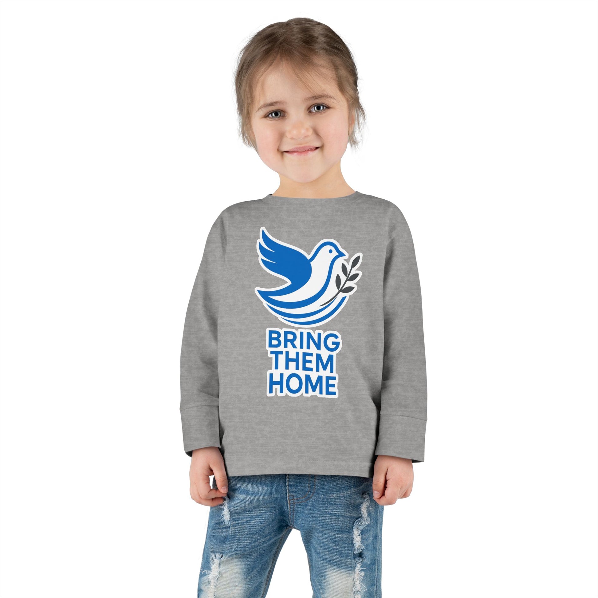 Dove Bring Them Home Toddler Long Sleeve Tee - American Zionist