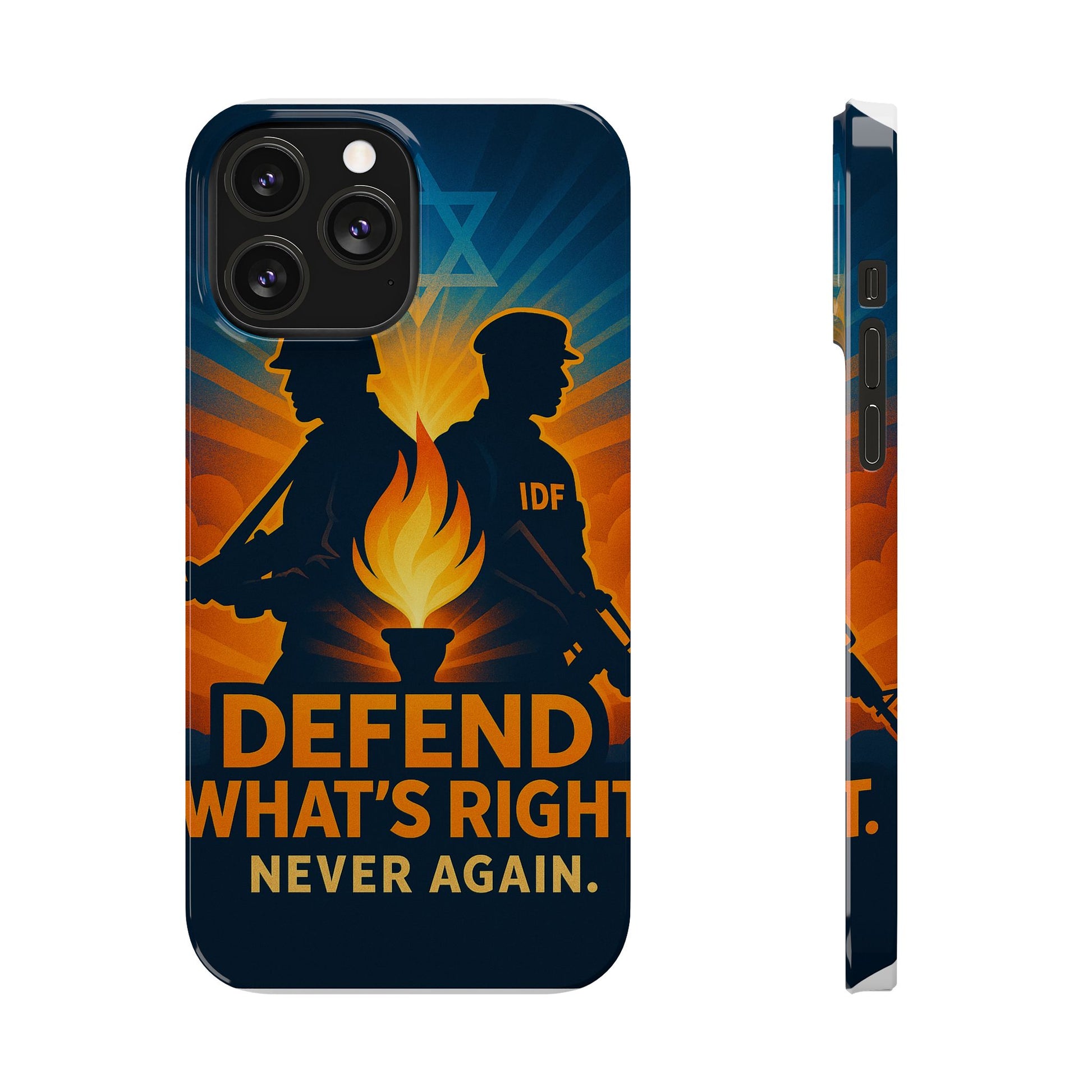 Defend What's Right Slim Phone Cases - American Zionist