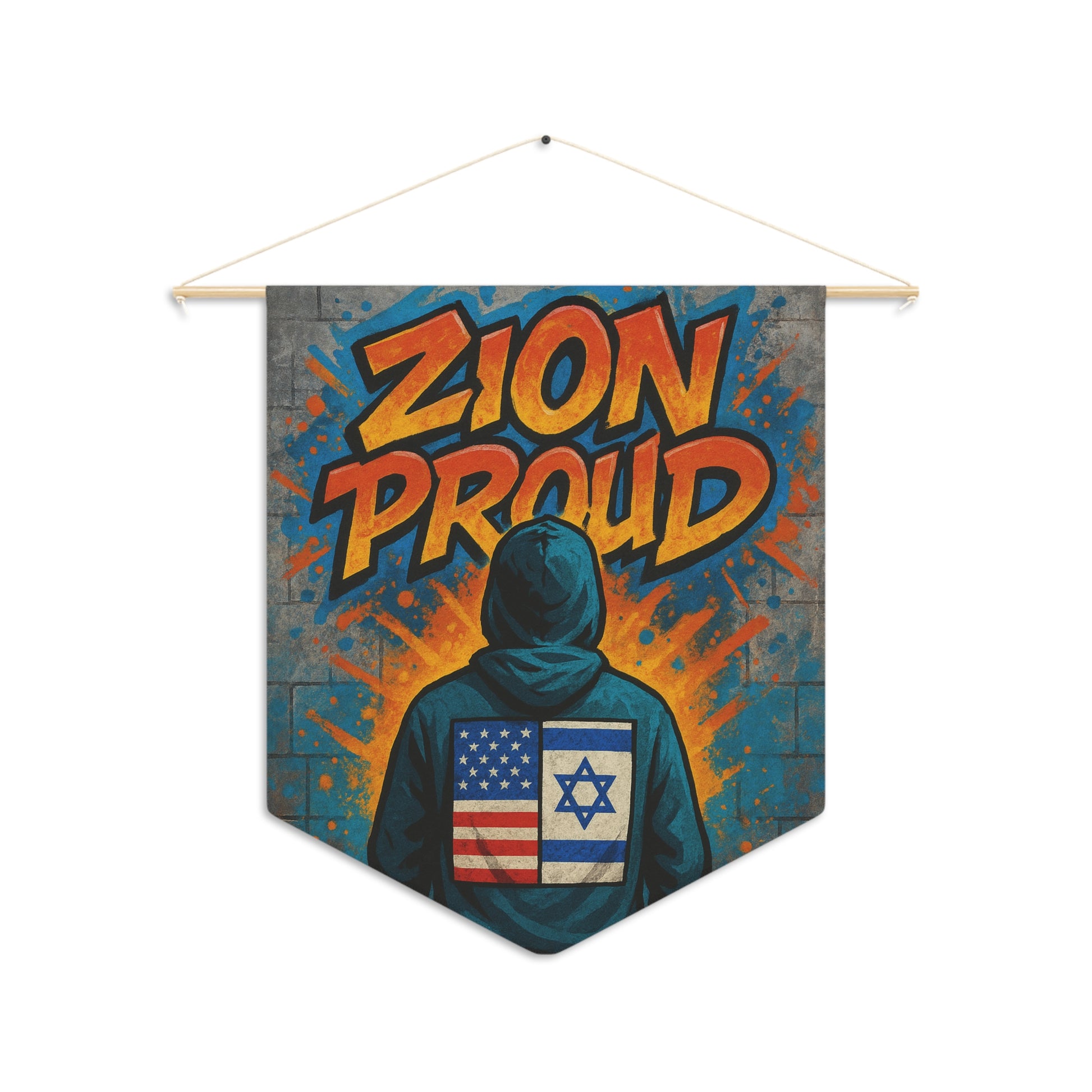 Zion Proud Pennant - American Zionist