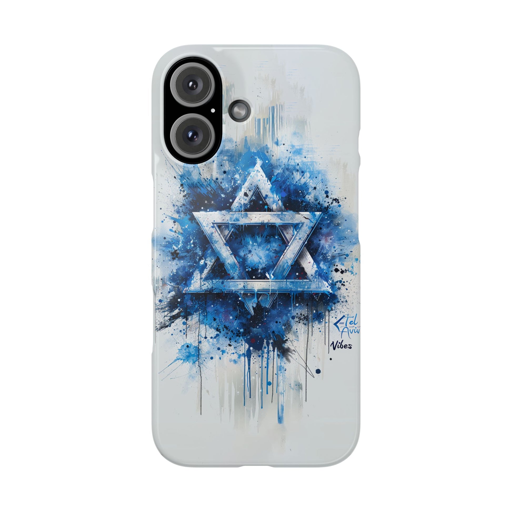 Graffiti Star of David Slim Phone Cases - American Zionist