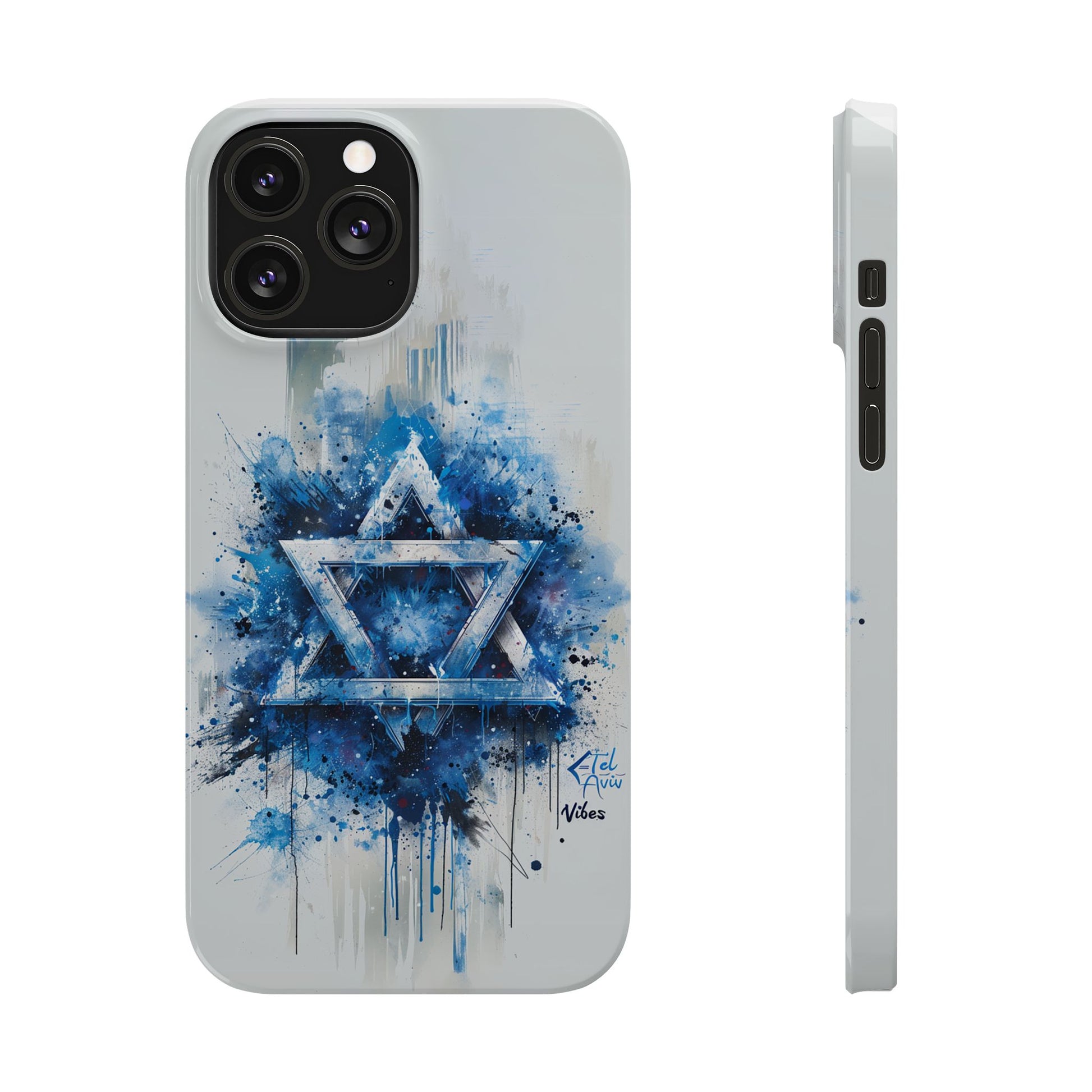 Graffiti Star of David Slim Phone Cases - American Zionist