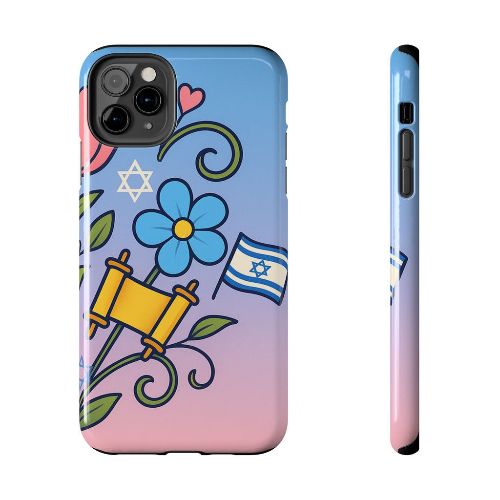Flourish with Freedom Tough Phone Cases - American Zionist