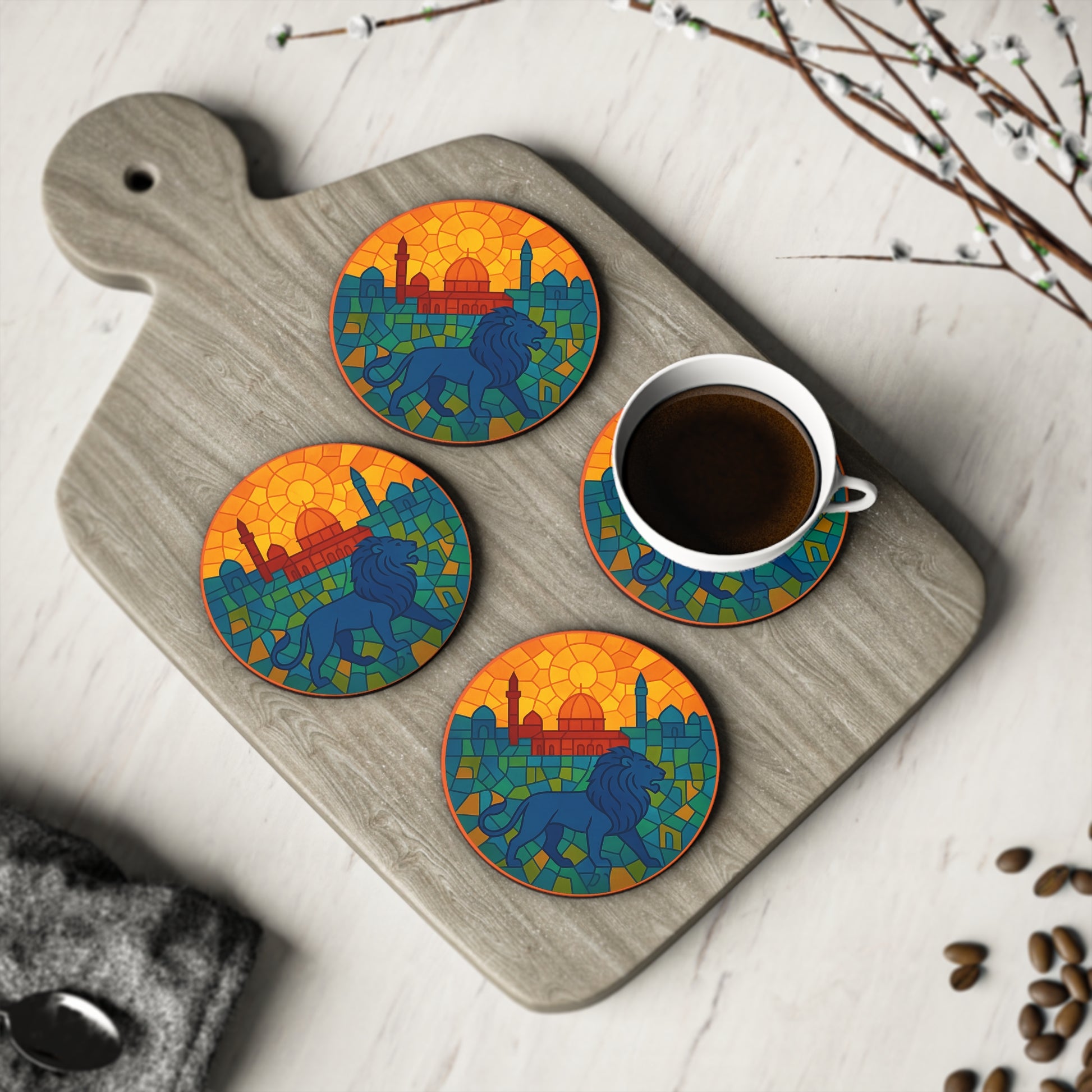 Guardian Of The City Coasters - American Zionist