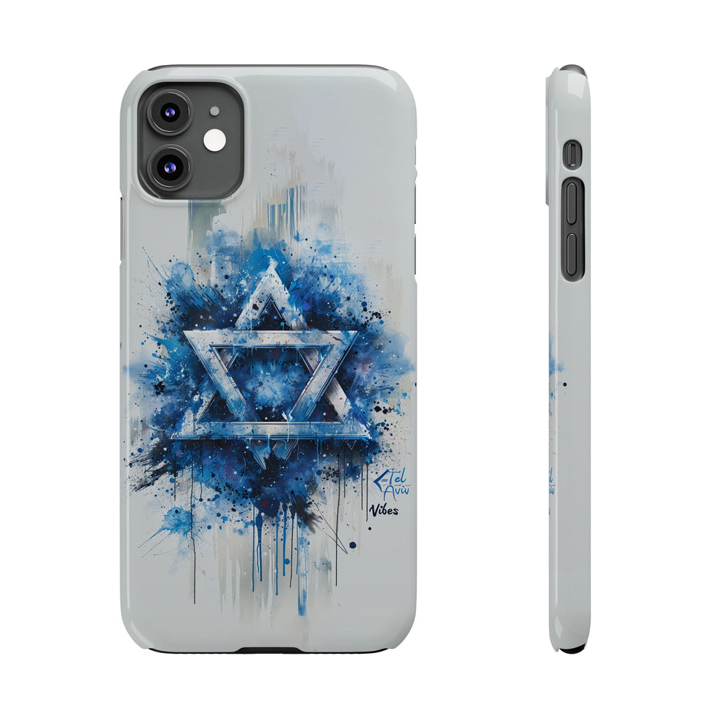 Graffiti Star of David Slim Phone Cases - American Zionist