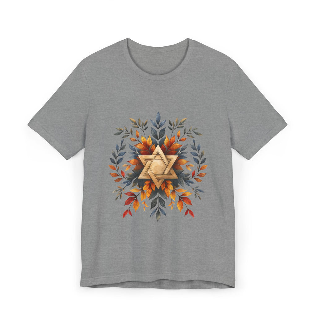 Star of David Wreath Unisex Jersey T-Shirt - American Zionist