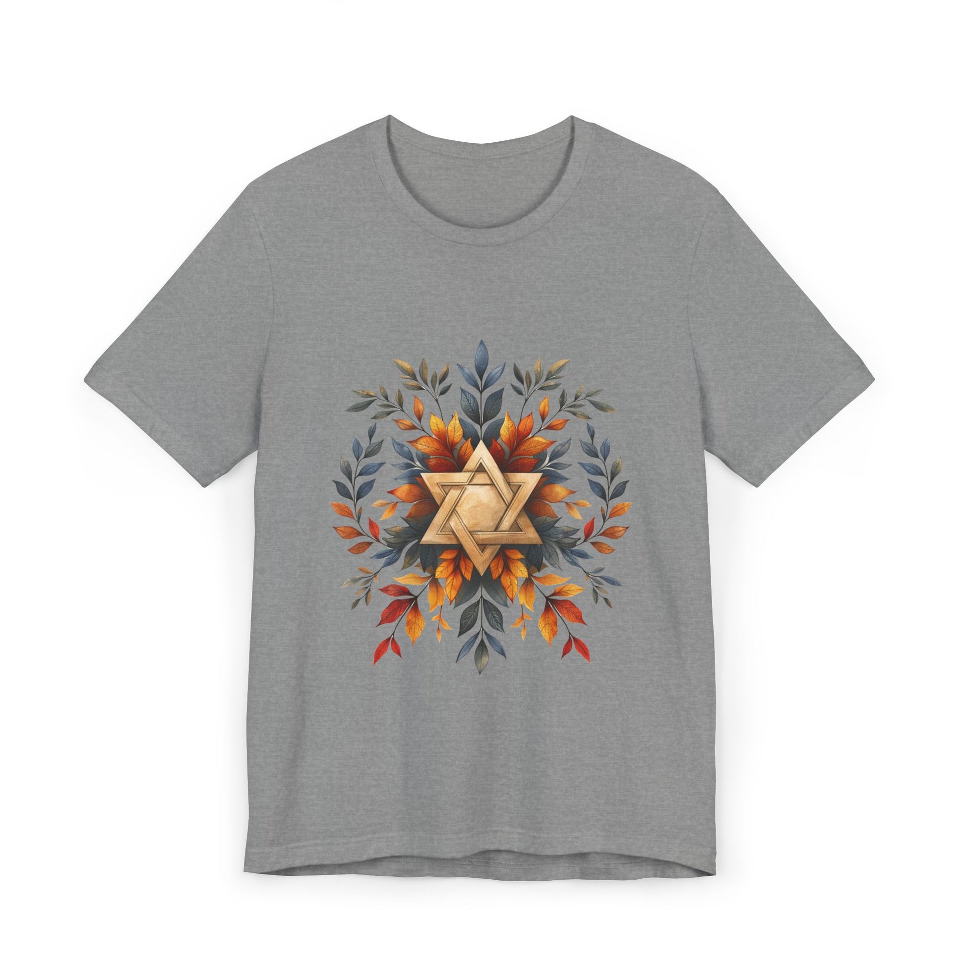 Star of David Wreath Unisex Jersey T-Shirt - American Zionist