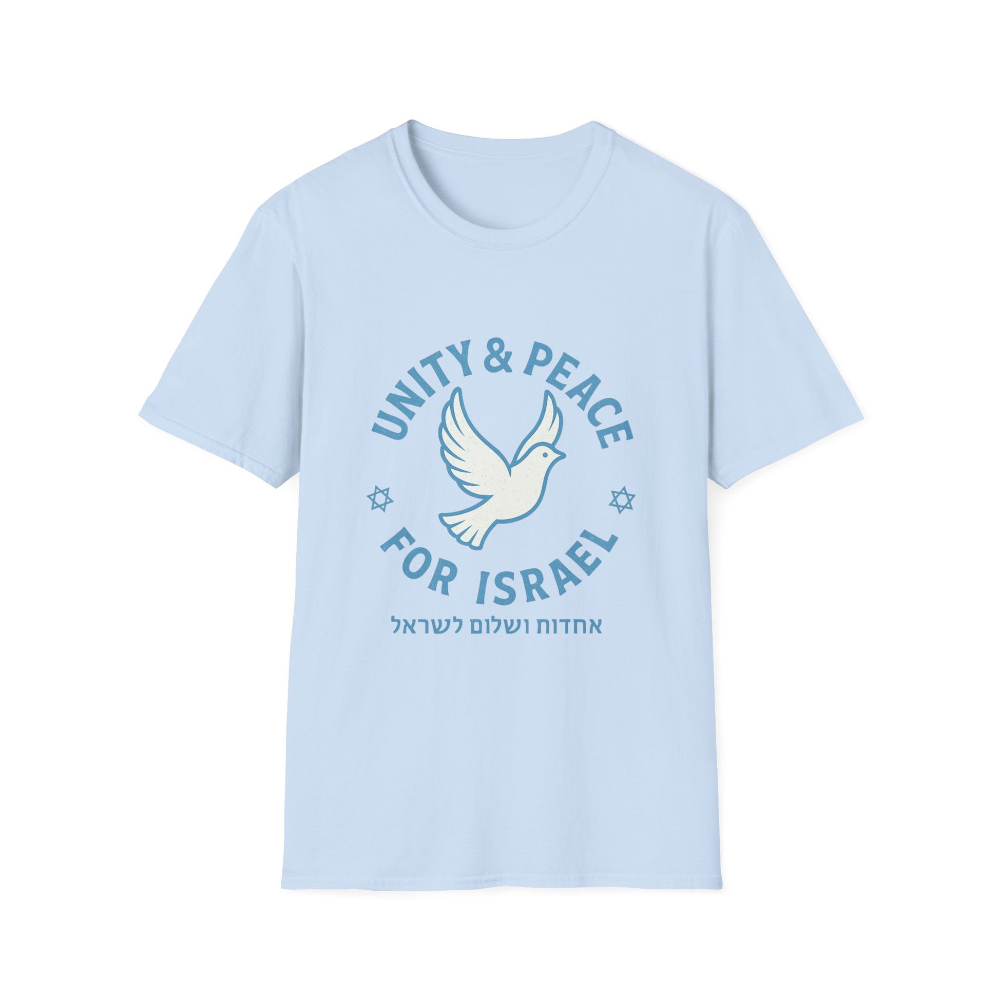 Unity Peace For Israel Unisex Softstyle T-Shirt - American Zionist
