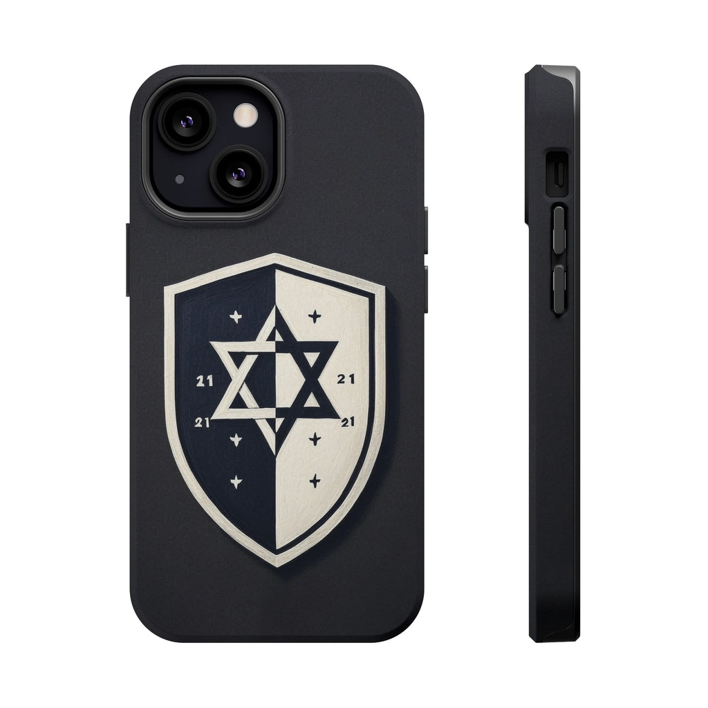 Black and White Shield Magnetic Tough Cases - American Zionist