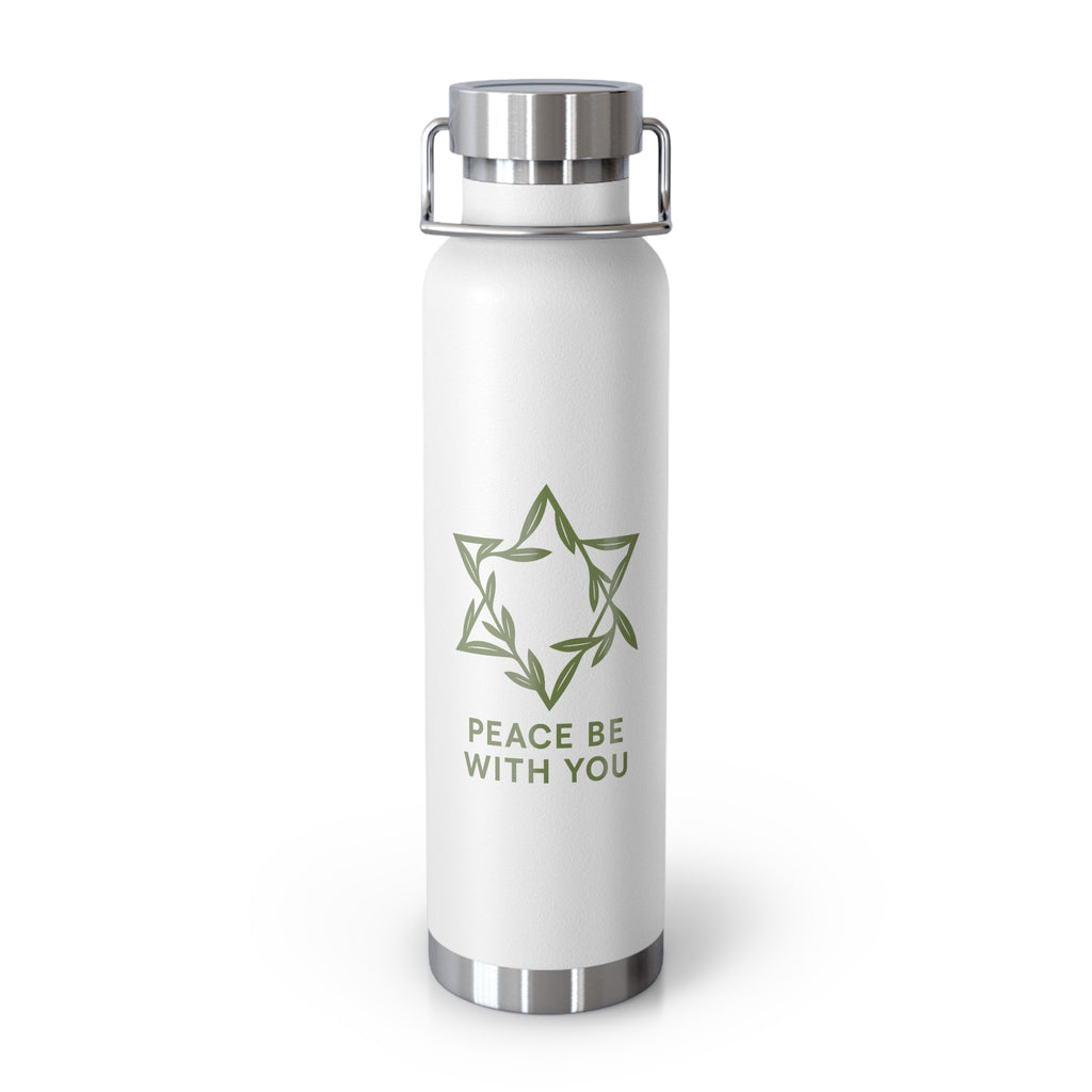Peacewoven Star Copper Vacuum Insulated Bottle, 22oz - American Zionist
