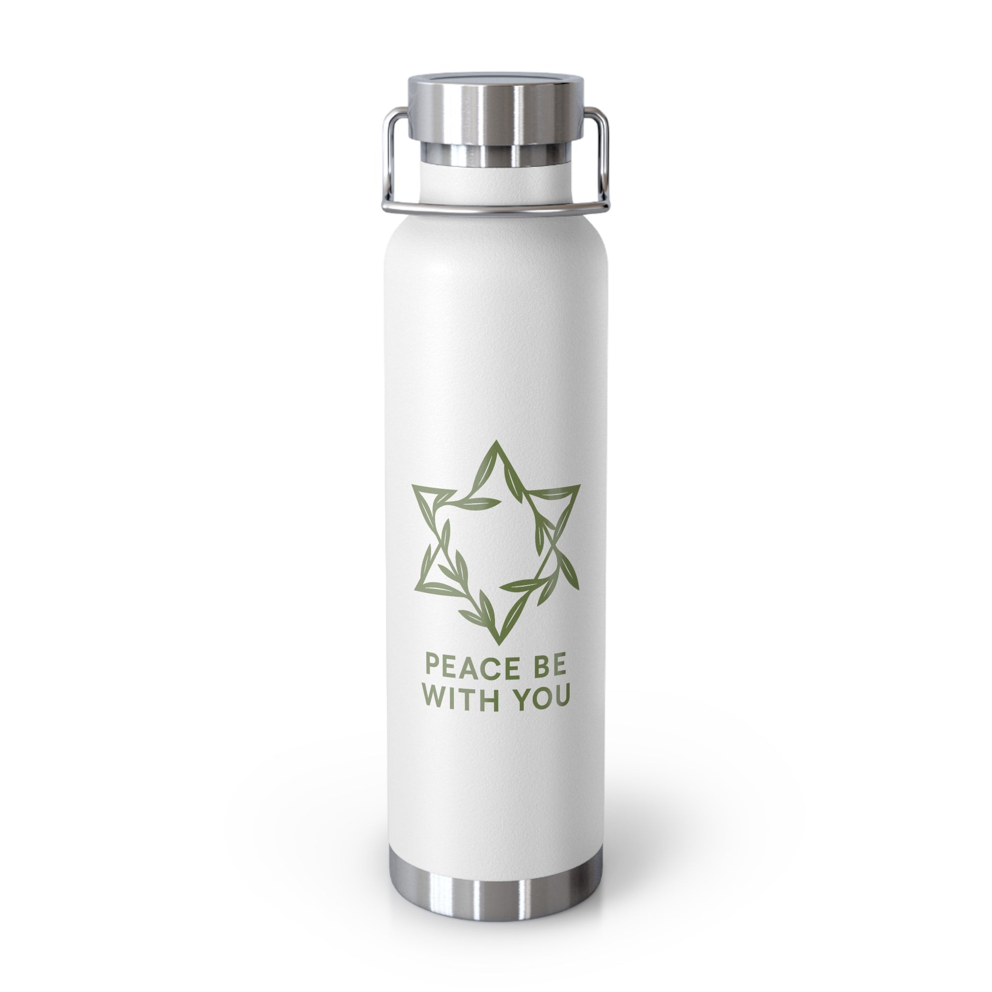 Peacewoven Star Copper Vacuum Insulated Bottle, 22oz - American Zionist
