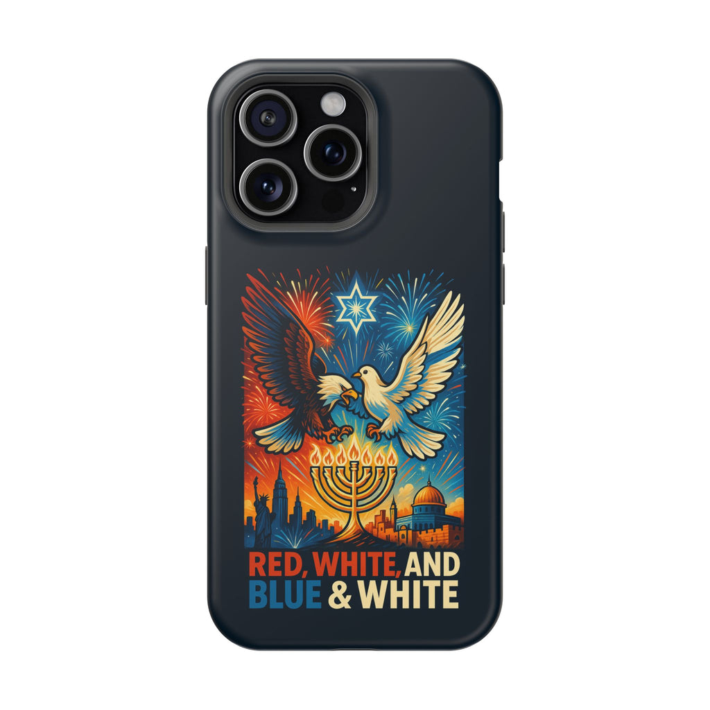 Red White And Blue Magnetic Tough Cases - American Zionist