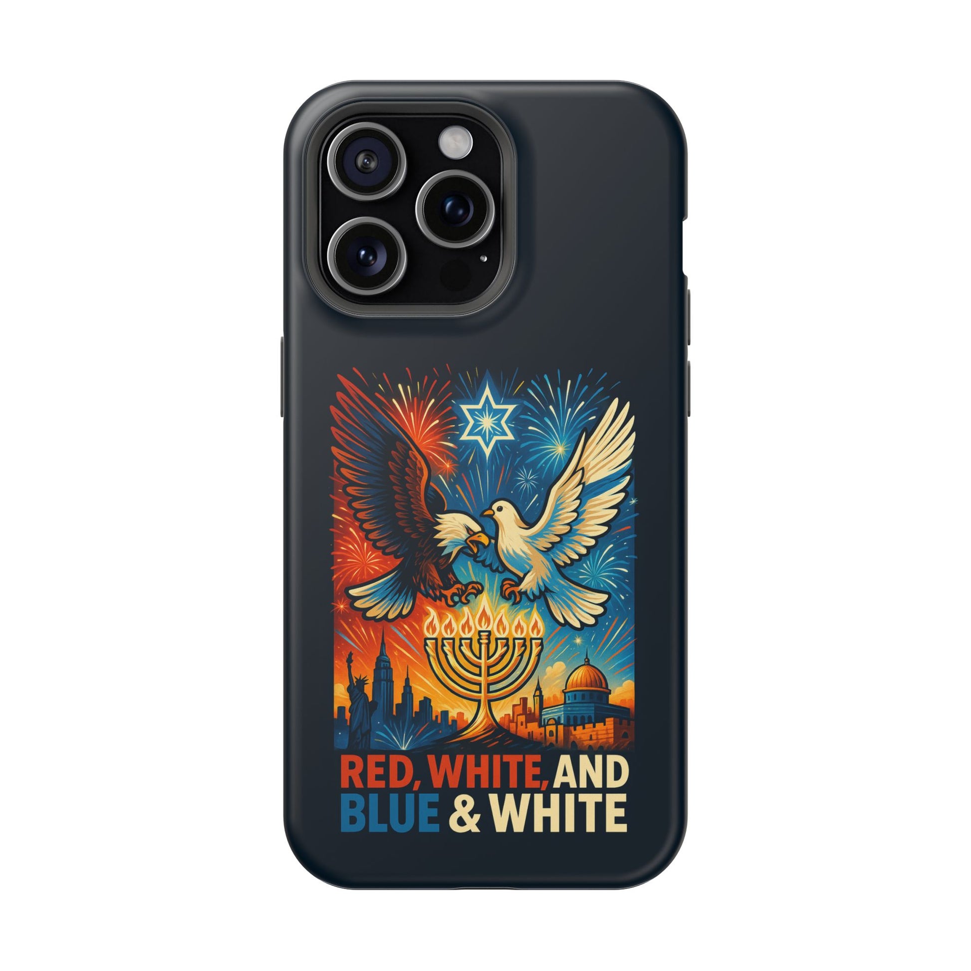 Red White And Blue Magnetic Tough Cases - American Zionist