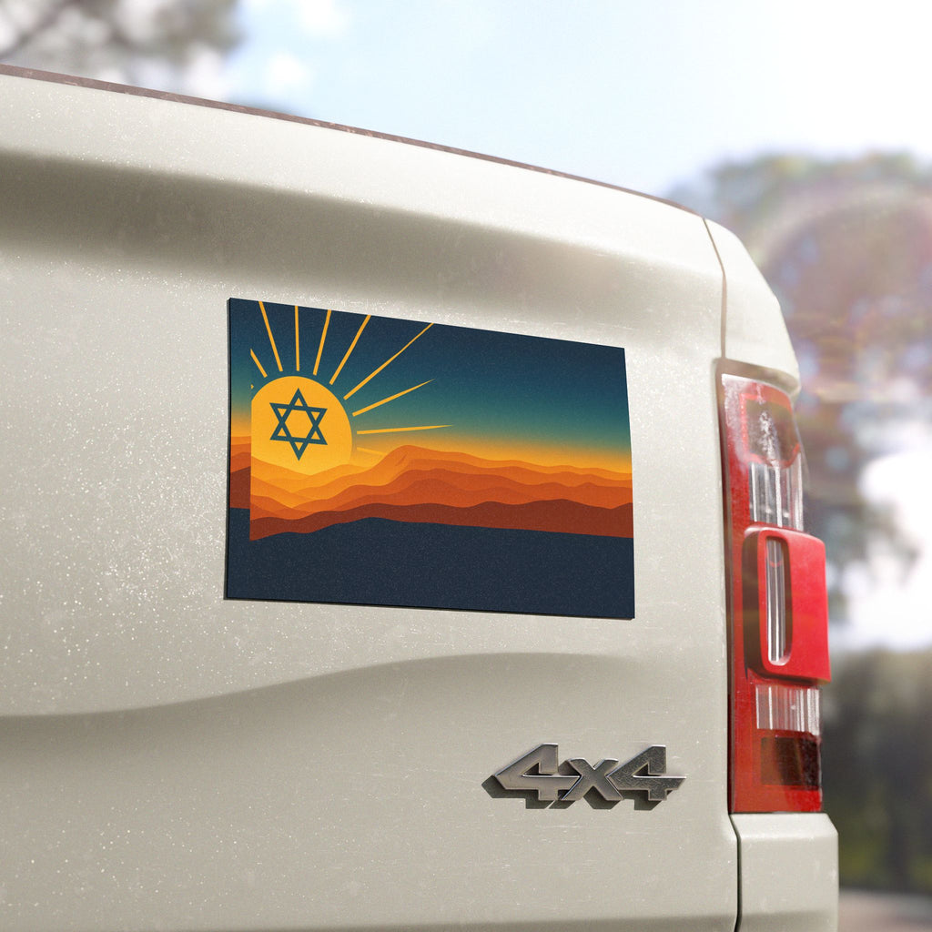 Promise At Dawn Car Magnets - American Zionist
