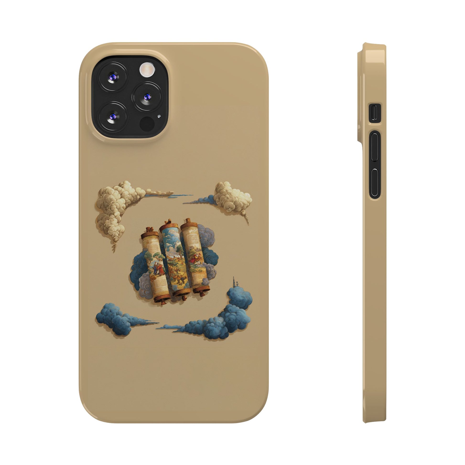 Cloudy Scroll of Moses Slim Phone Cases - American Zionist