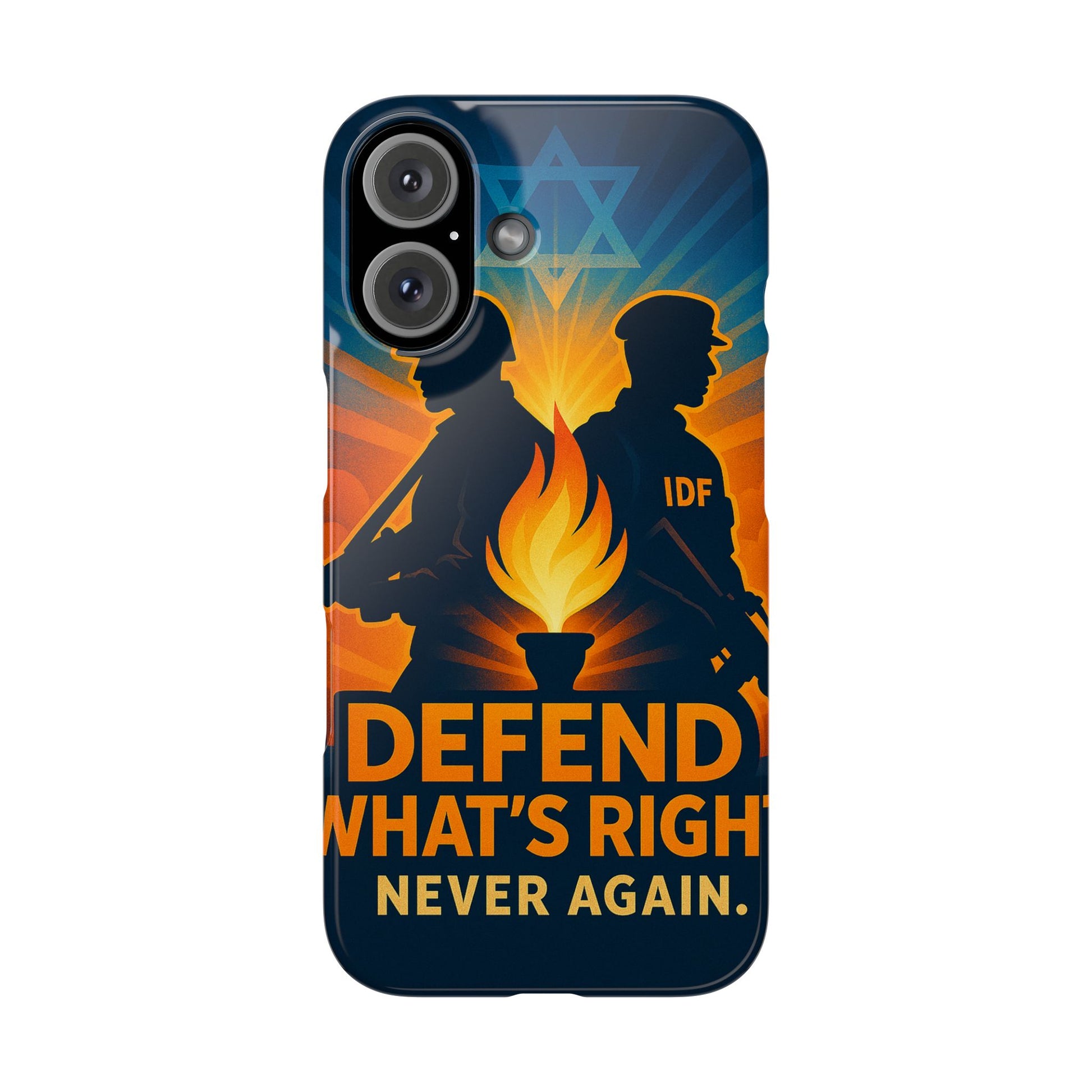 Defend What's Right Slim Phone Cases - American Zionist