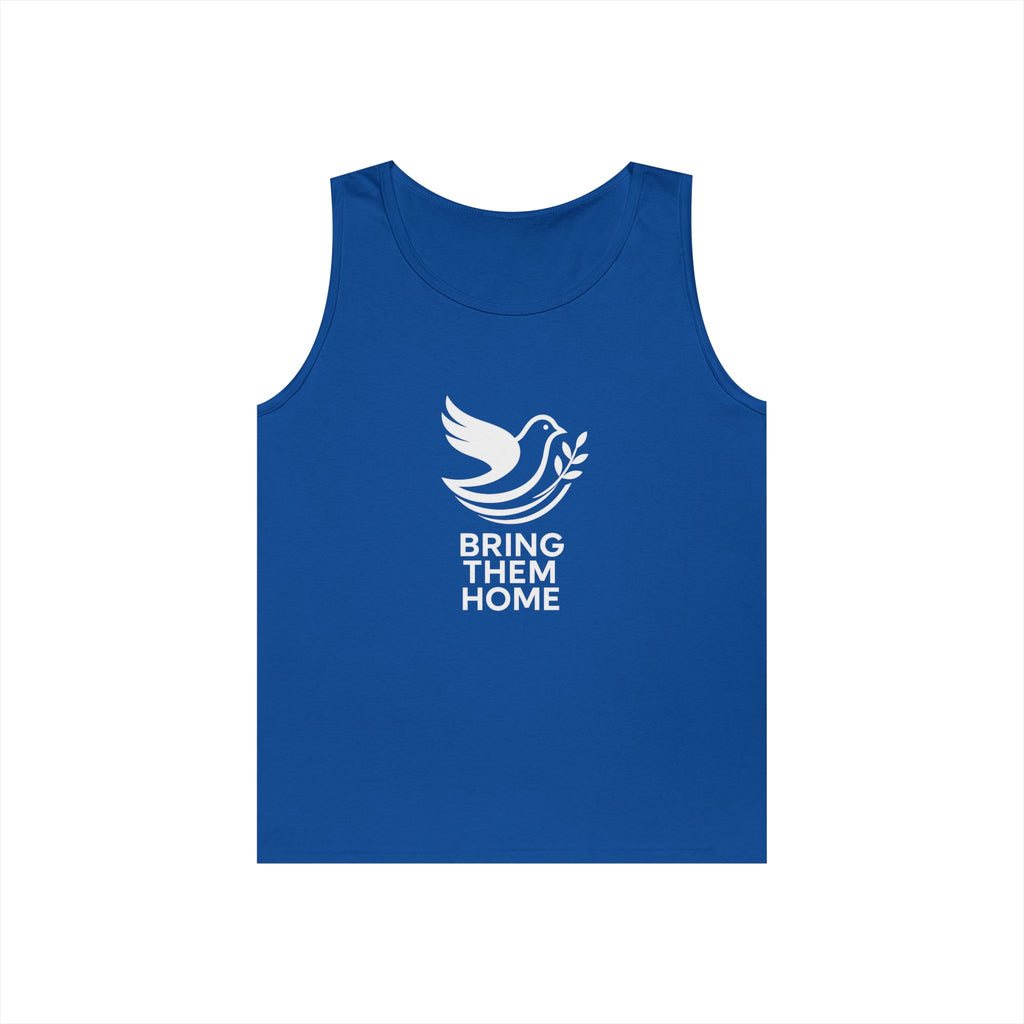 Dove Bring Them Home Unisex Heavy Cotton Tank Top - American Zionist