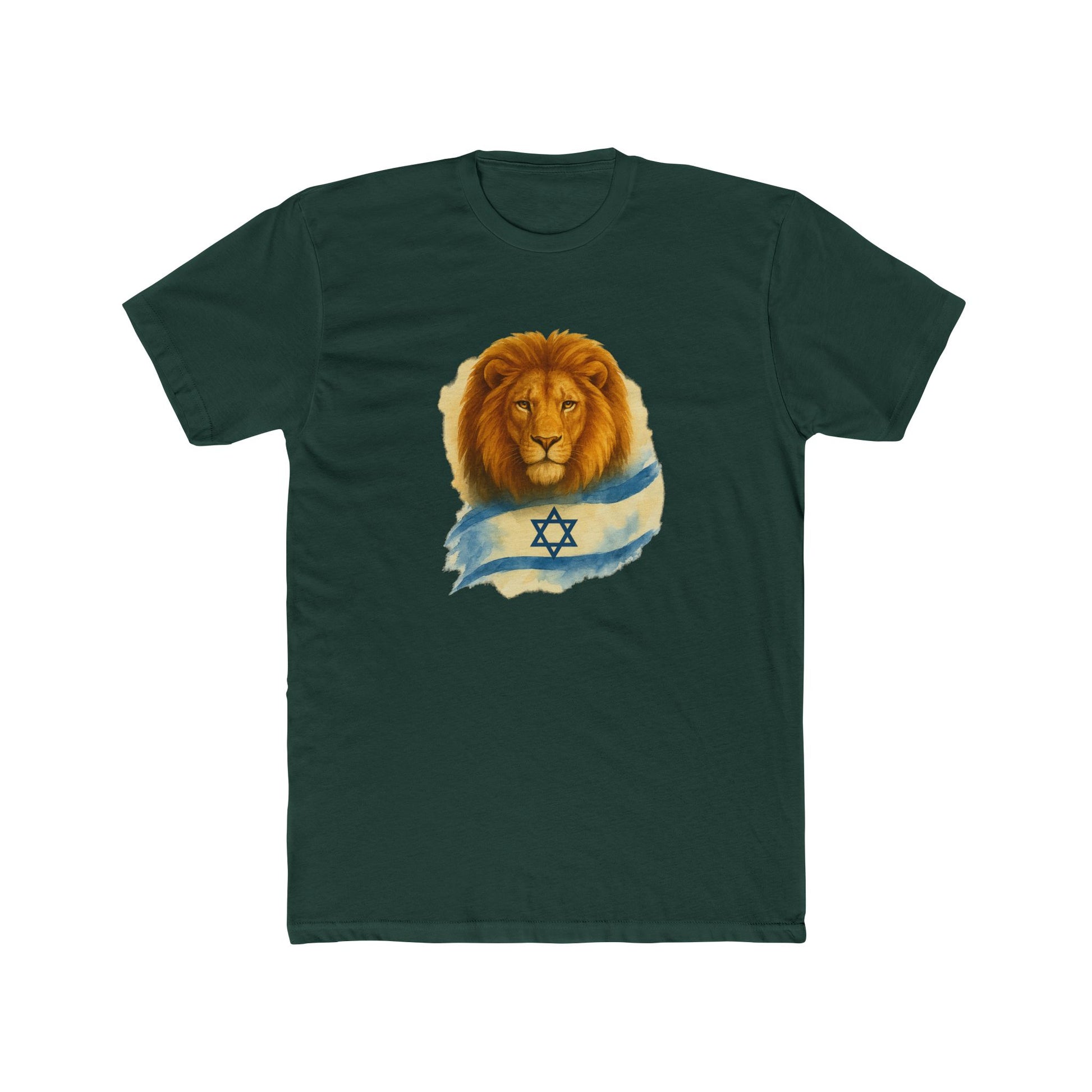 Lion Of Israel Unisex Cotton Crew Tee - American Zionist