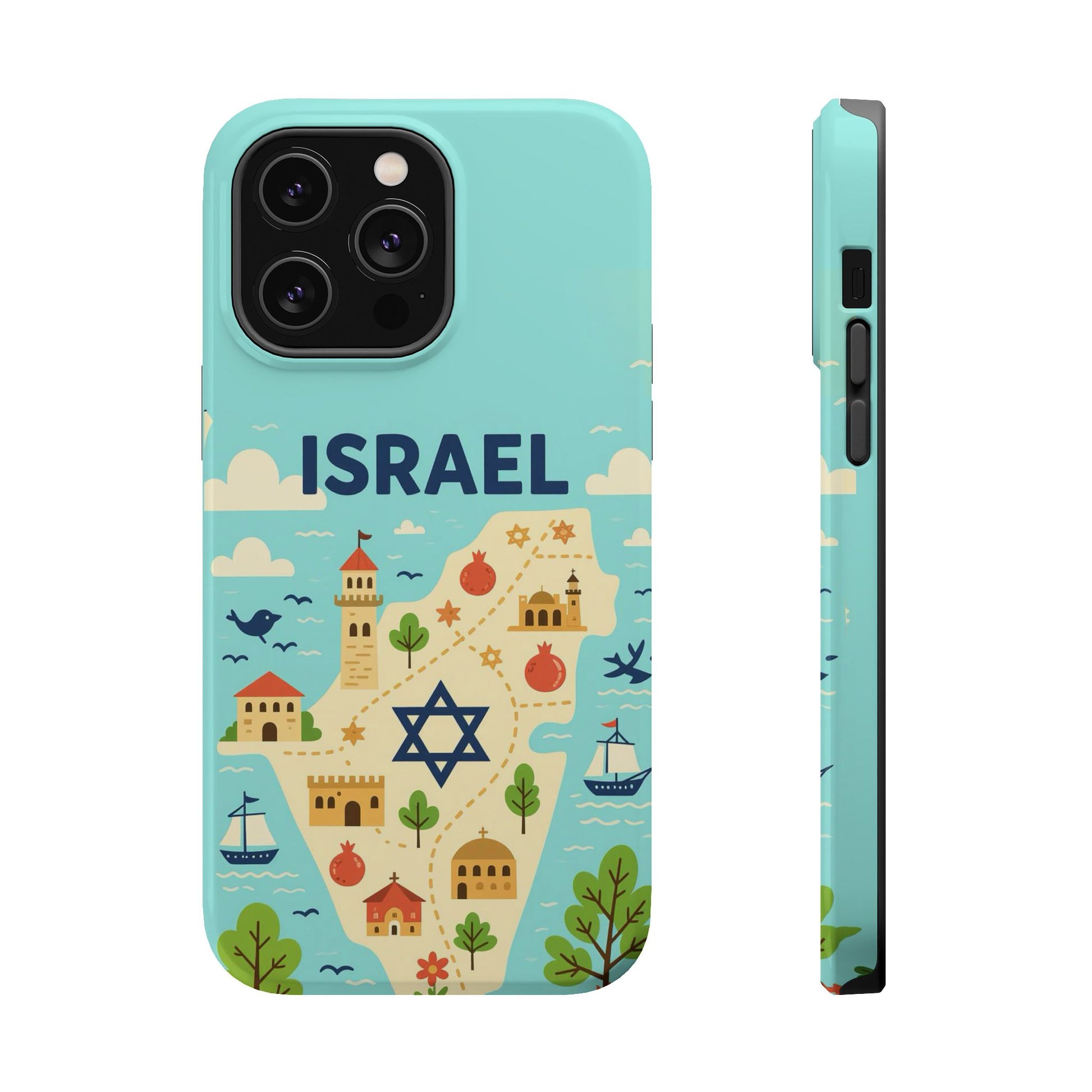 Map of Israel Magnetic Tough Cases - American Zionist