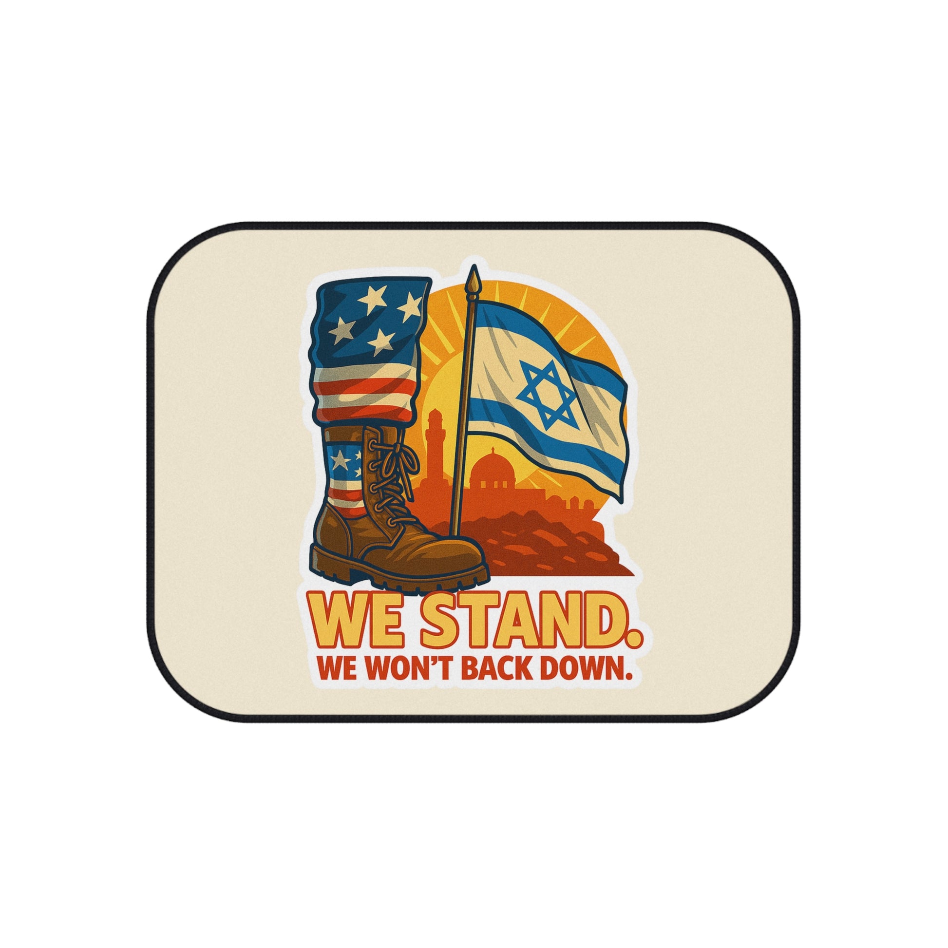 We Stand Car Mats (2x Rear) - American Zionist