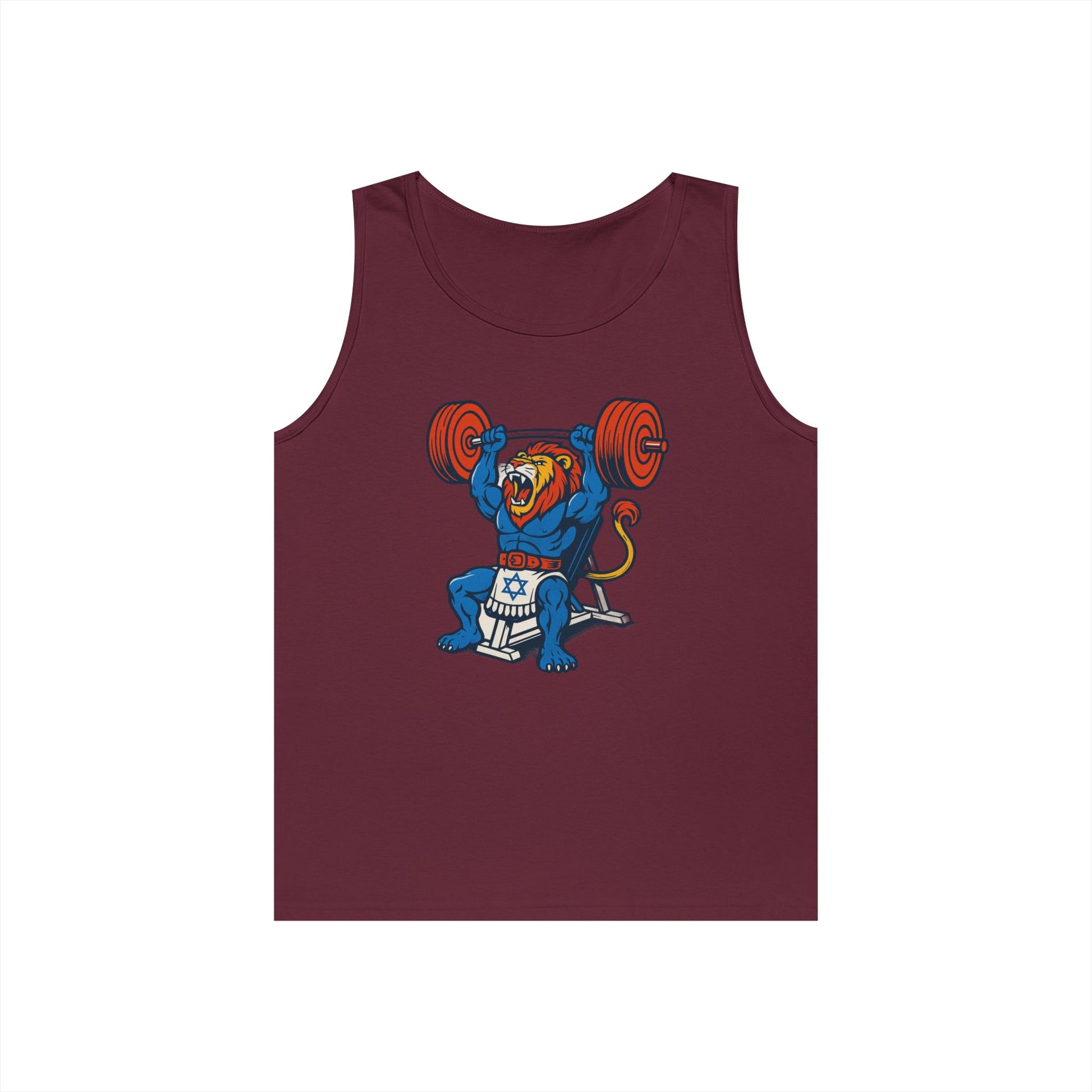 Swole Lion Tank Top Unisex Heavy Cotton Tank Top - American Zionist