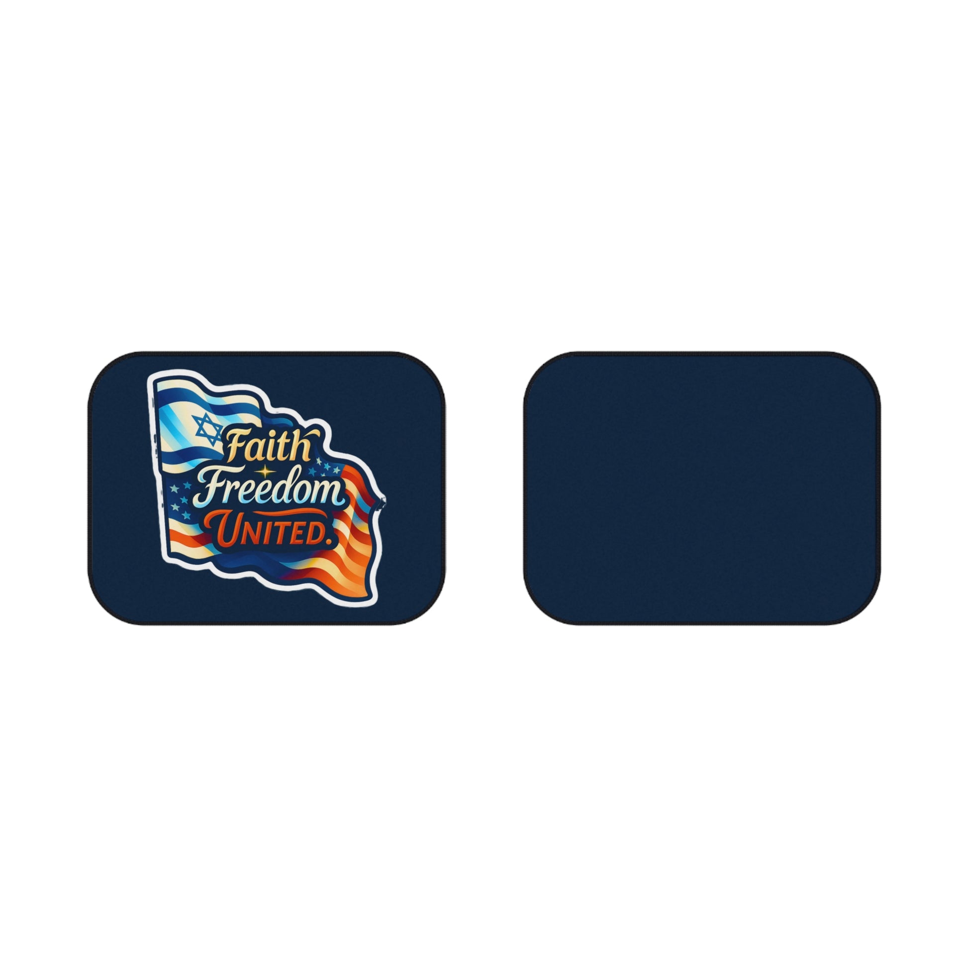 Faith Freedom United Car Mats (2x Rear) - American Zionist