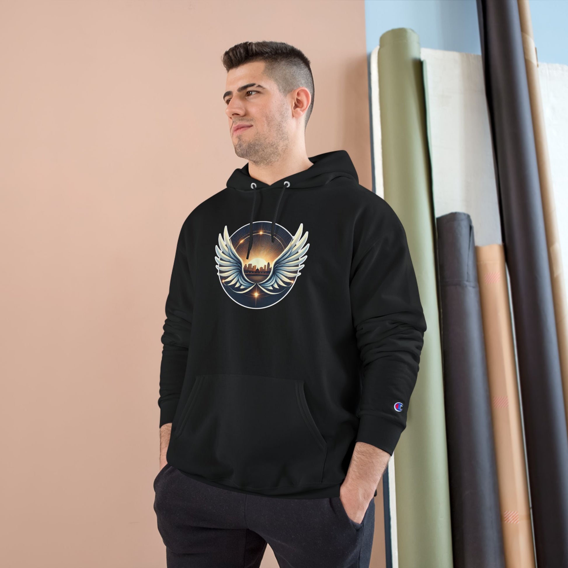 Sunrise Wings Champion Hoodie - American Zionist